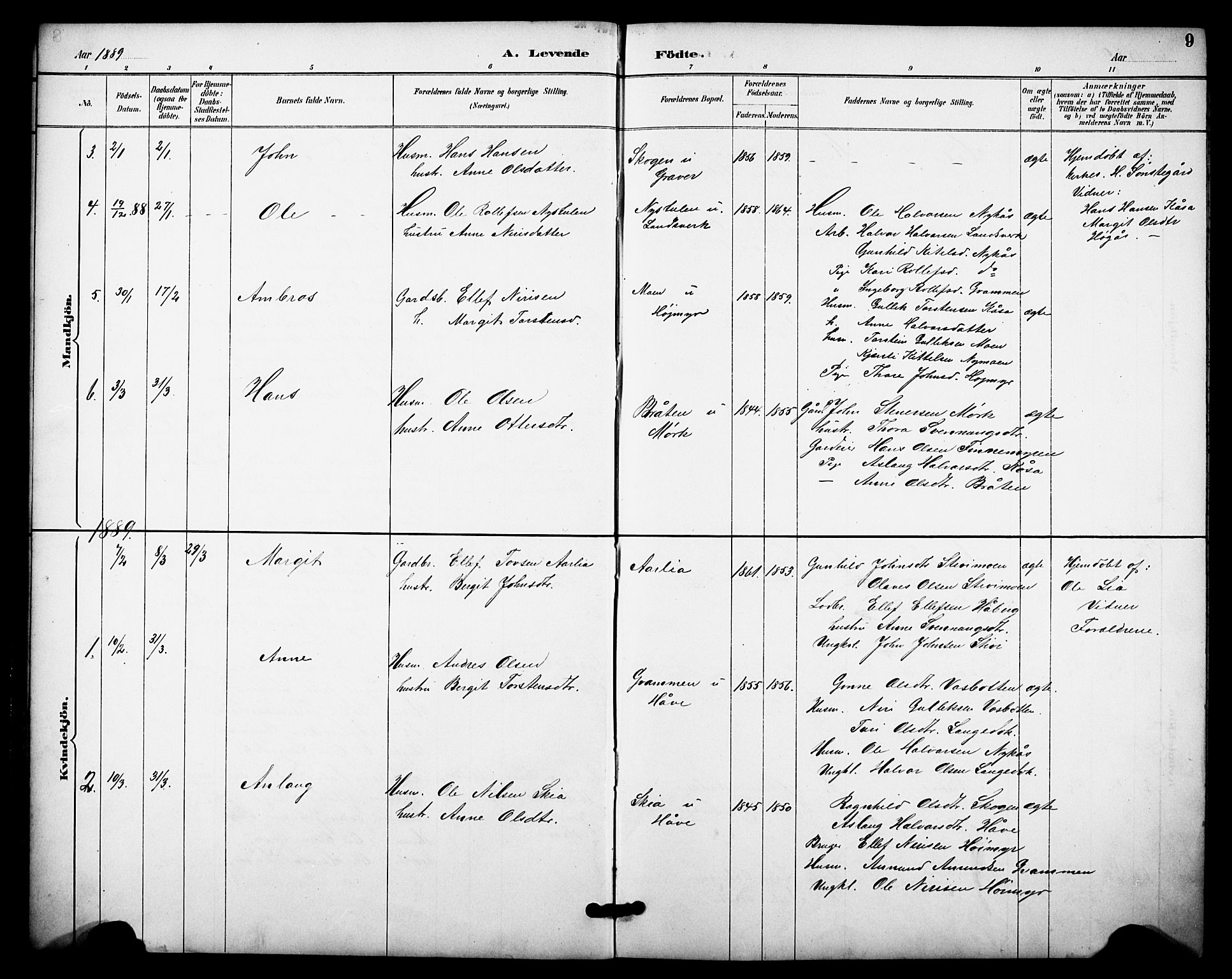 Heddal kirkebøker, SAKO/A-268/F/Fb/L0001: Parish register (official) no. II 1, 1884-1910, p. 9