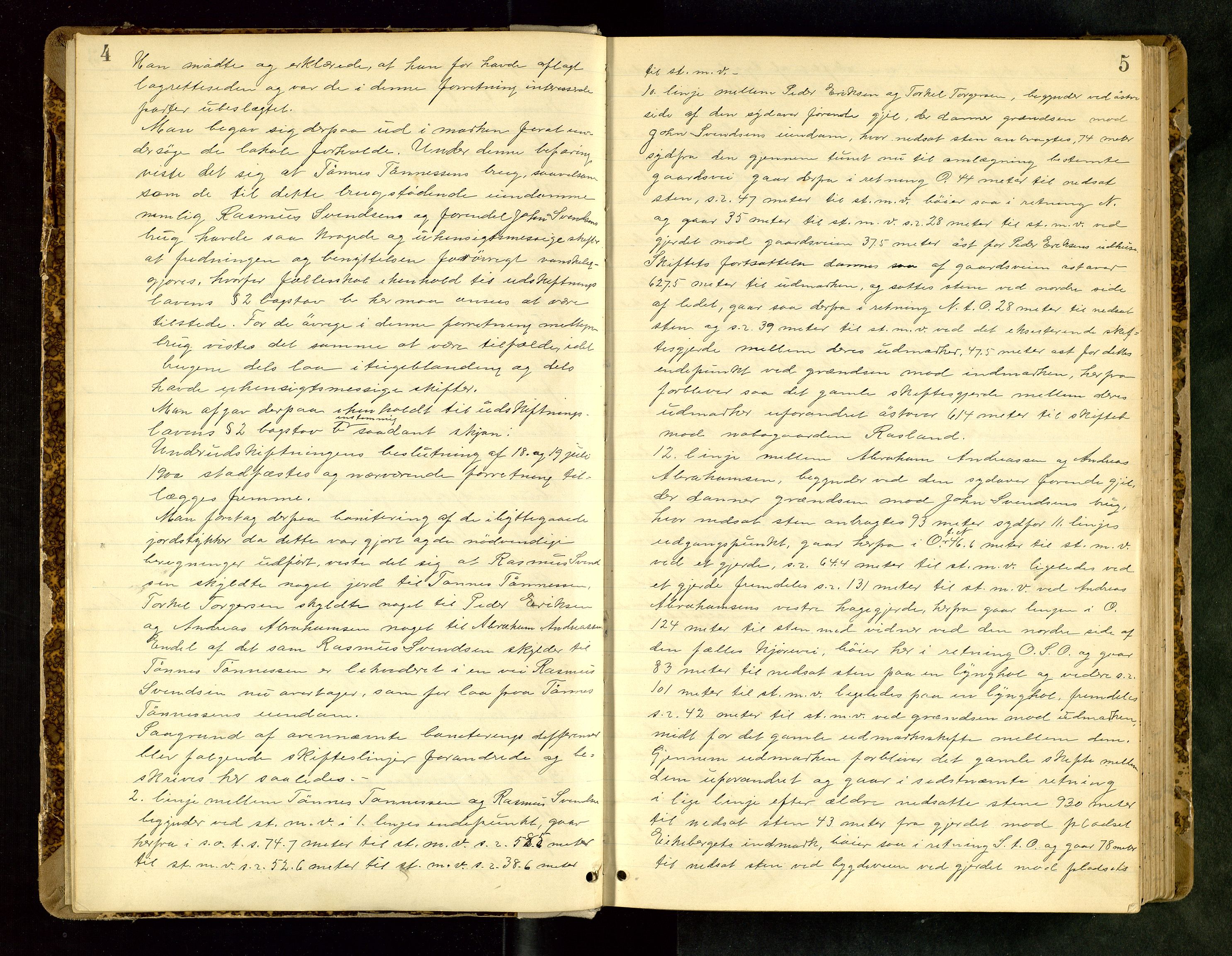 Rogaland jordskifterett, AV/SAST-A-102426/Oa/L0061: Forhandlingsprotokoll, 1903-1907, p. 4-5