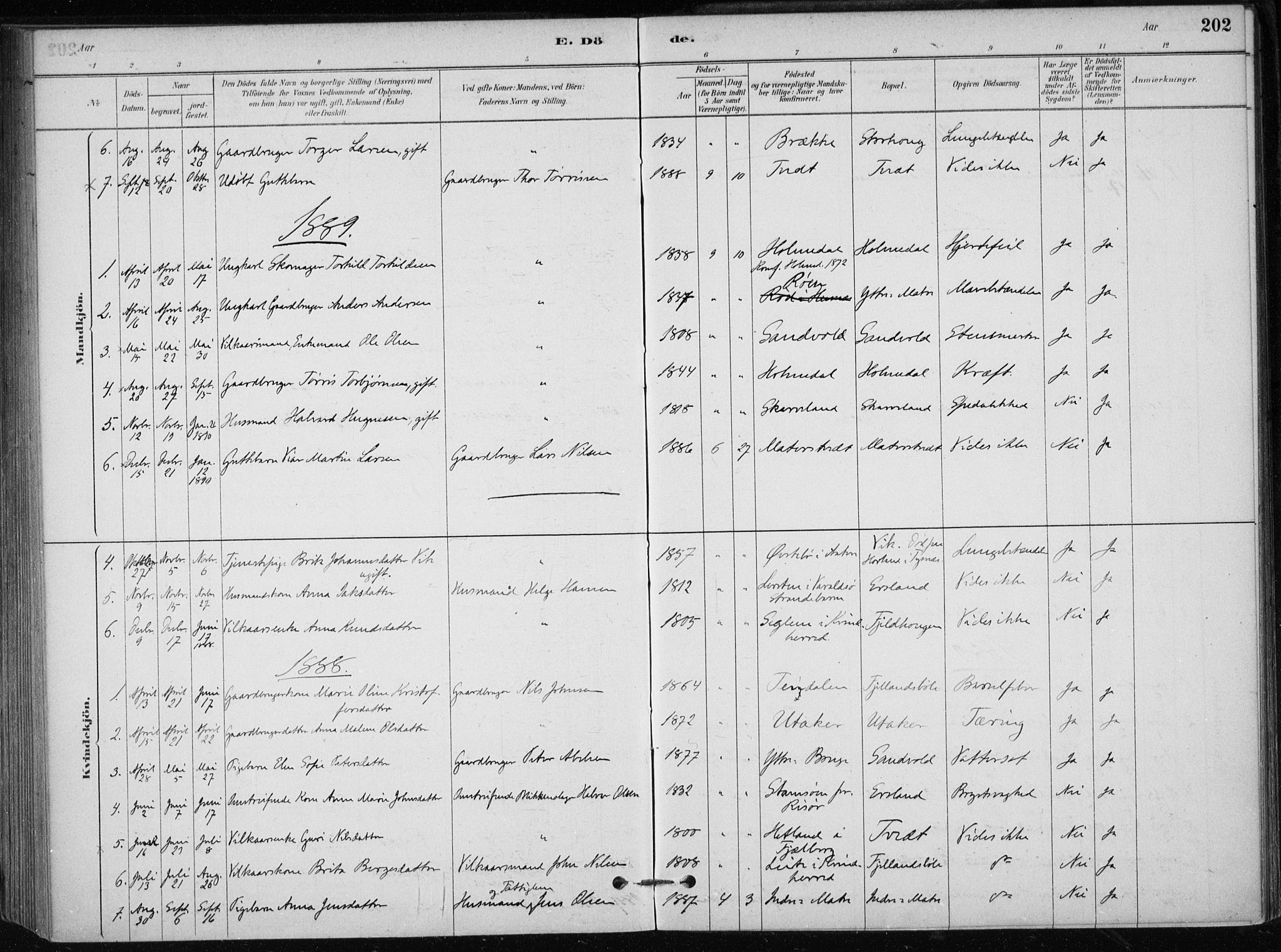 Skånevik sokneprestembete, AV/SAB-A-77801/H/Haa: Parish register (official) no. C  1, 1879-1917, p. 202