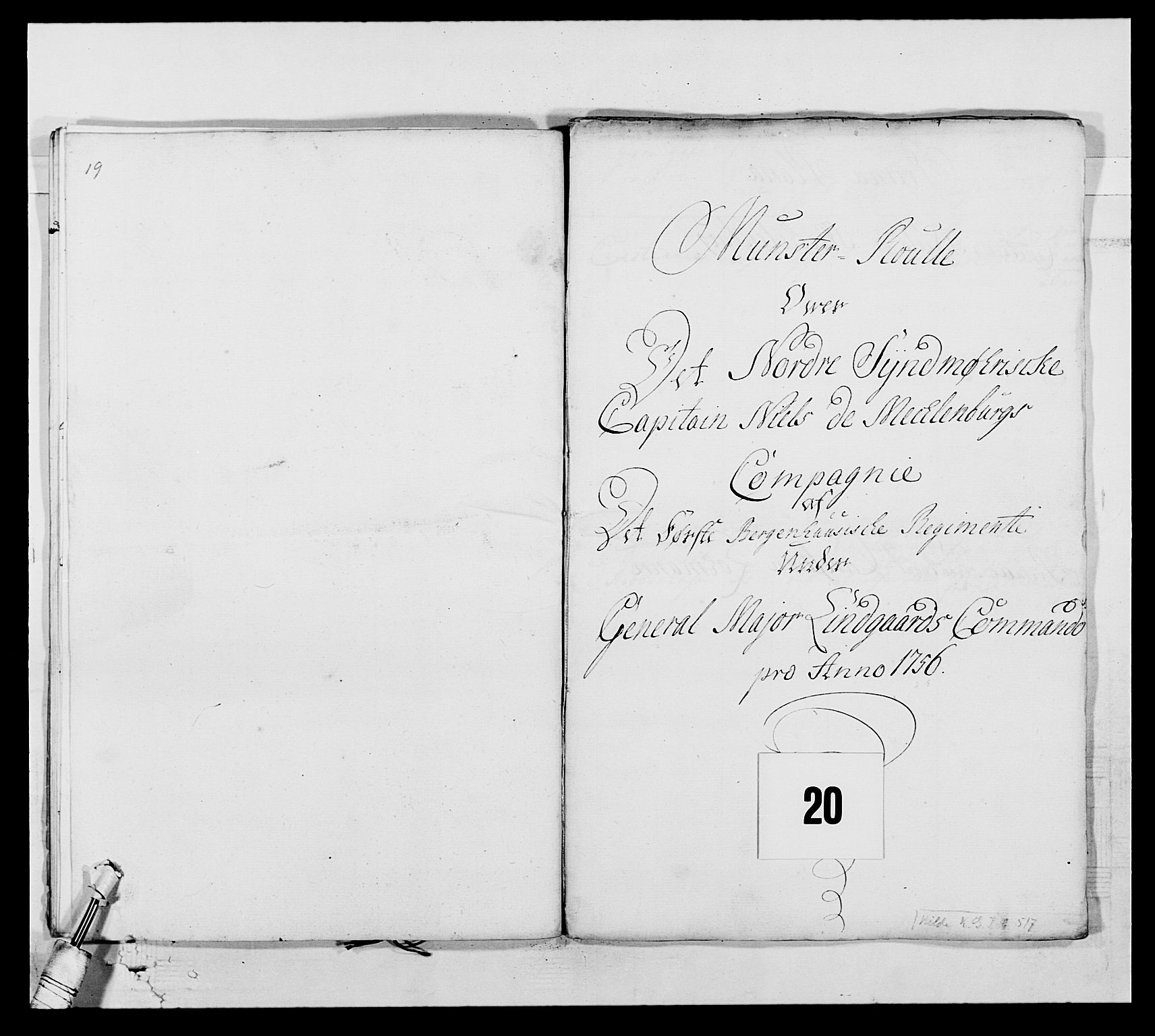 Kommanderende general (KG I) med Det norske krigsdirektorium, AV/RA-EA-5419/E/Ea/L0517: 1. Bergenhusiske regiment, 1742-1756, p. 240