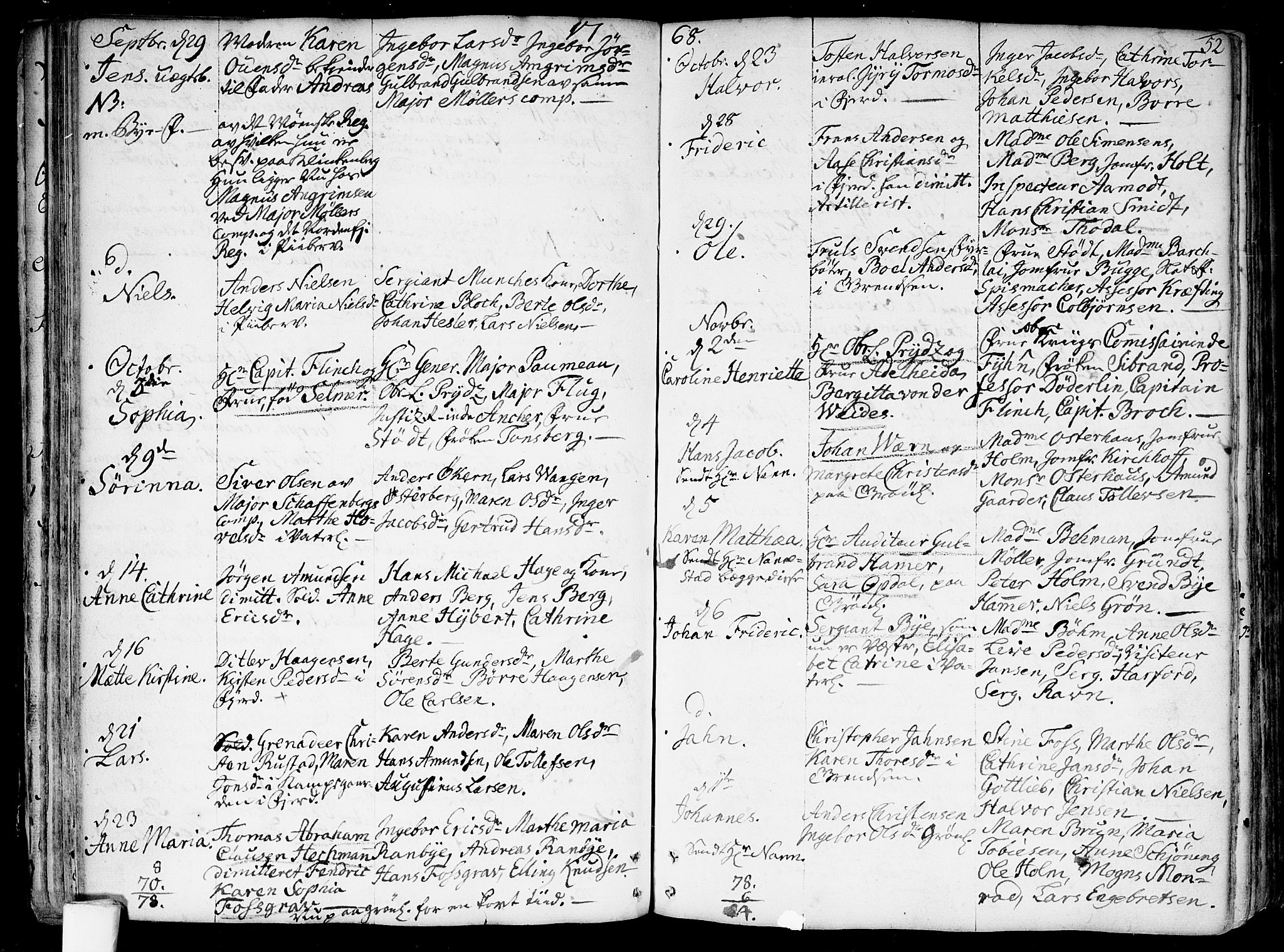 Garnisonsmenigheten Kirkebøker, AV/SAO-A-10846/F/Fa/L0002: Parish register (official) no. 2, 1757-1776, p. 52