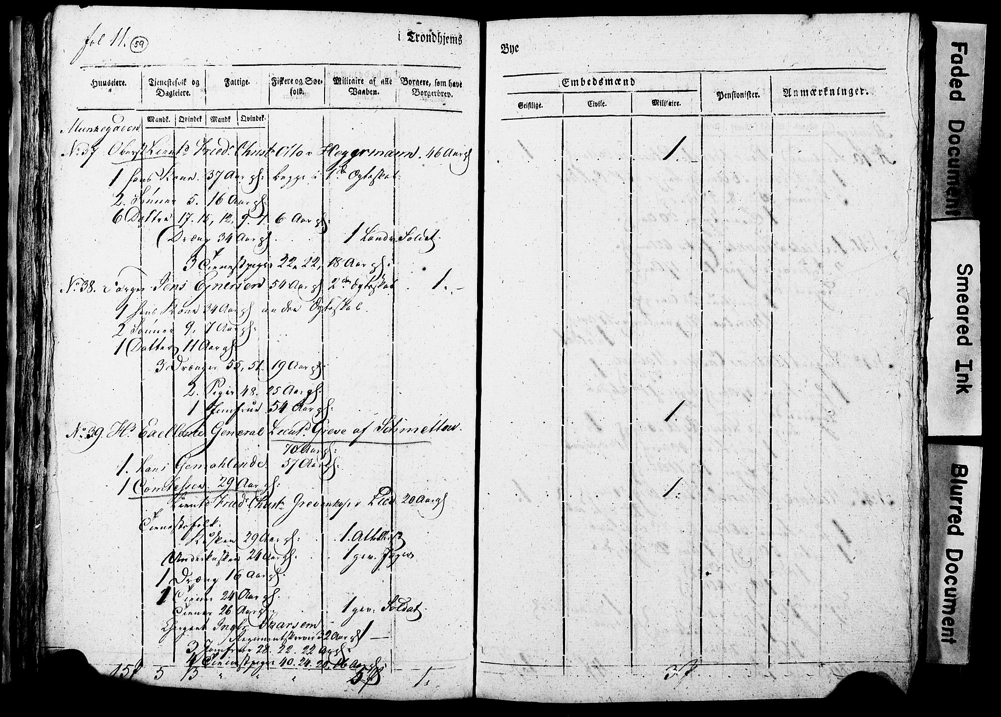 RA, Census 1815 for Trondheim, 1815, p. 260