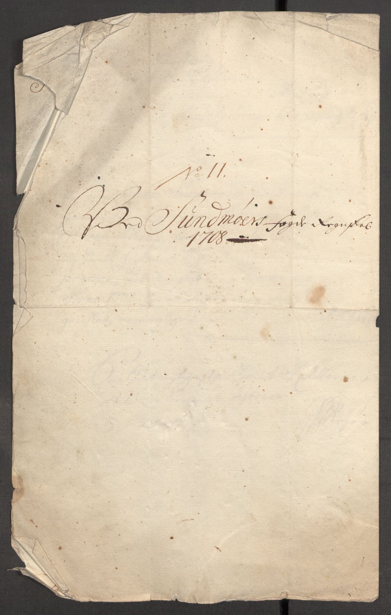 Rentekammeret inntil 1814, Reviderte regnskaper, Fogderegnskap, AV/RA-EA-4092/R54/L3562: Fogderegnskap Sunnmøre, 1708-1709, p. 145