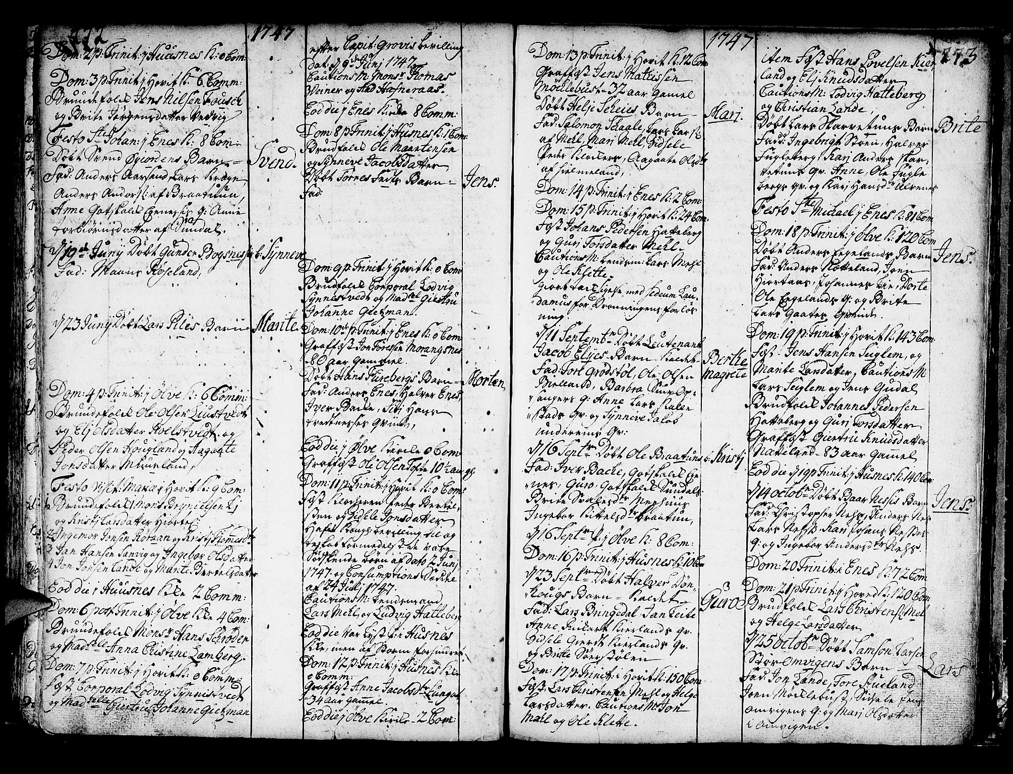 Kvinnherad sokneprestembete, SAB/A-76401/H/Haa: Parish register (official) no. A 2, 1710-1753, p. 272-273