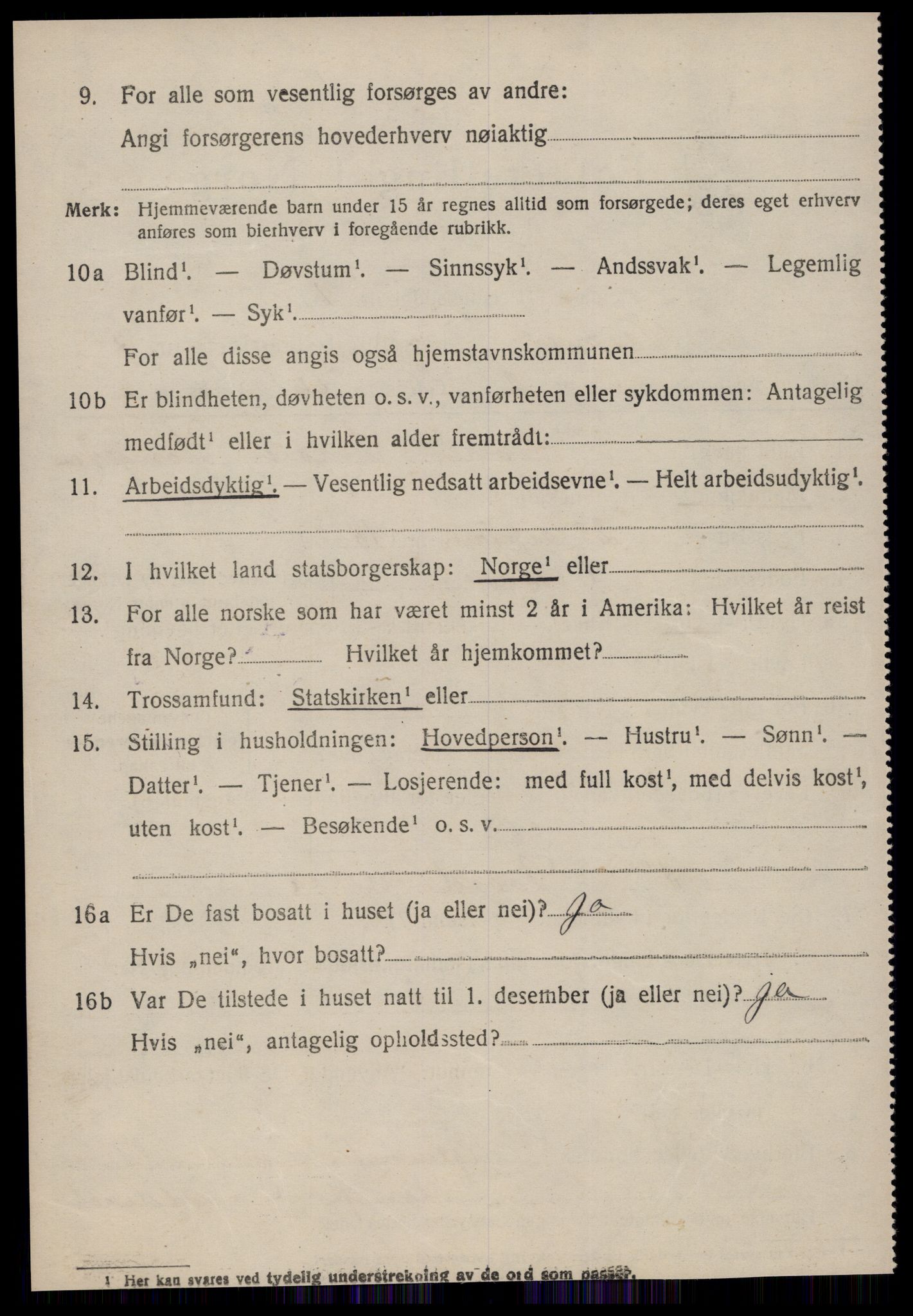 SAT, 1920 census for Vestnes, 1920, p. 5112
