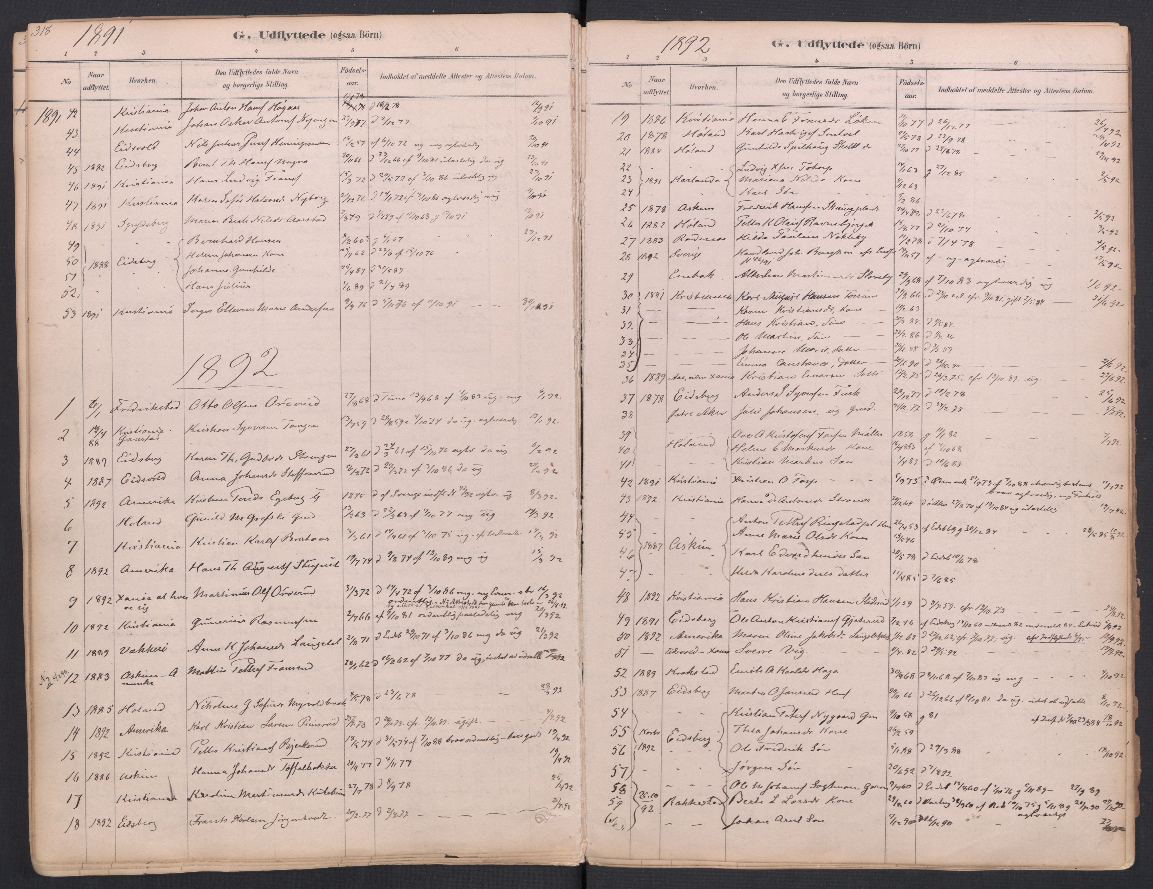 Trøgstad prestekontor Kirkebøker, AV/SAO-A-10925/F/Fa/L0010: Parish register (official) no. I 10, 1878-1898, p. 318