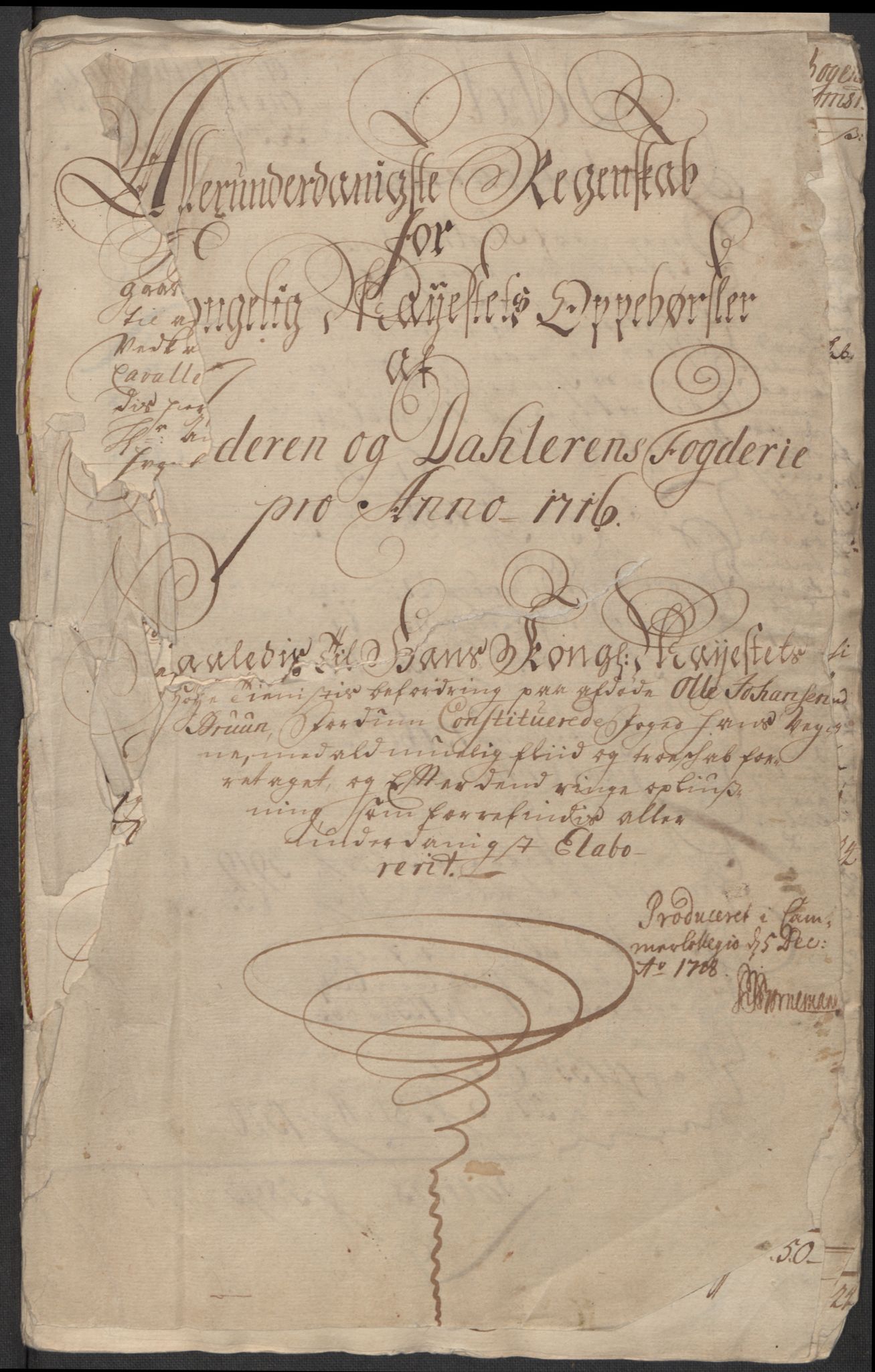 Rentekammeret inntil 1814, Reviderte regnskaper, Fogderegnskap, AV/RA-EA-4092/R46/L2740: Fogderegnskap Jæren og Dalane, 1715-1716, p. 286