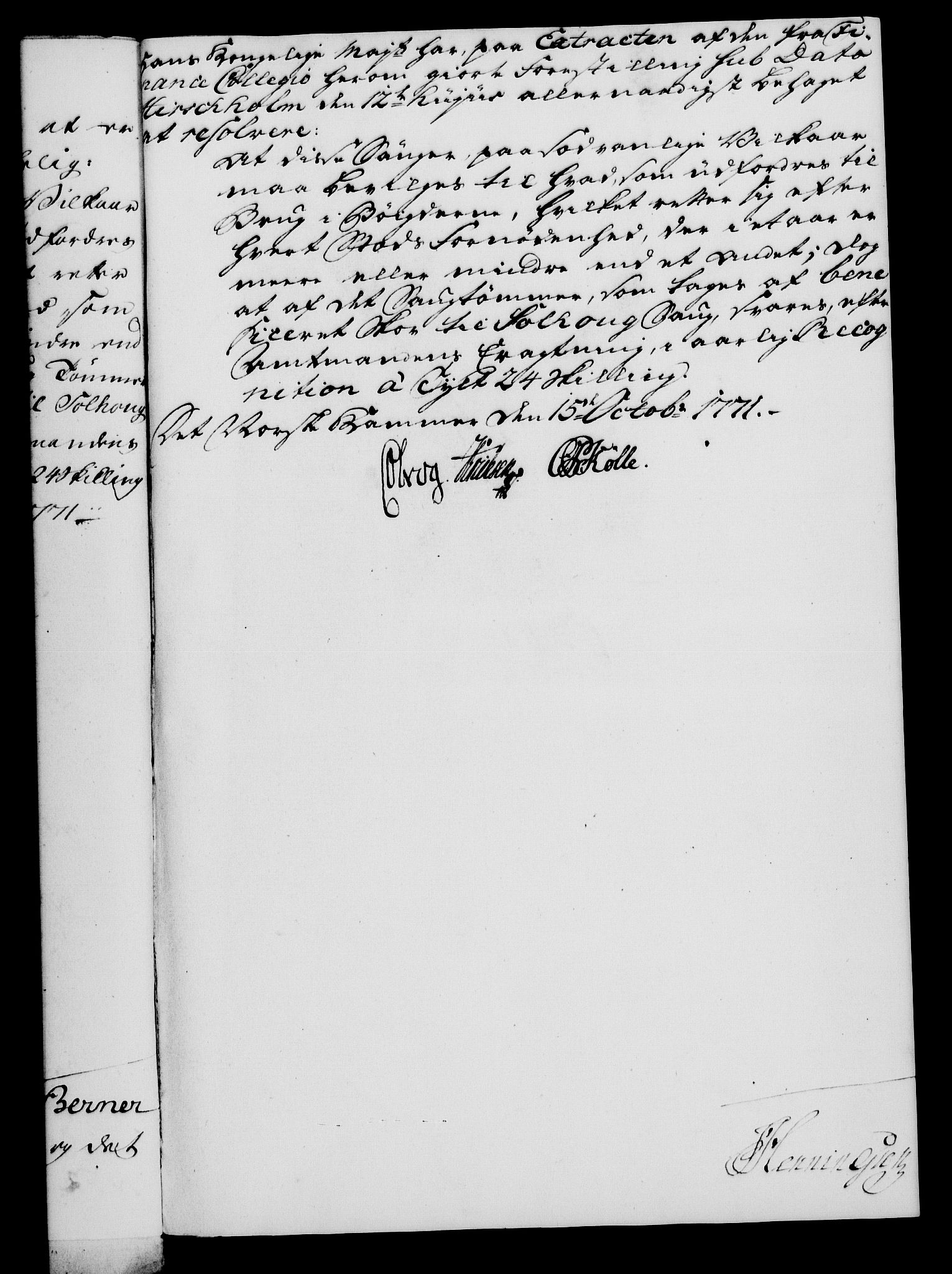 Rentekammeret, Kammerkanselliet, AV/RA-EA-3111/G/Gf/Gfa/L0054: Norsk relasjons- og resolusjonsprotokoll (merket RK 52.54), 1771-1772, p. 123