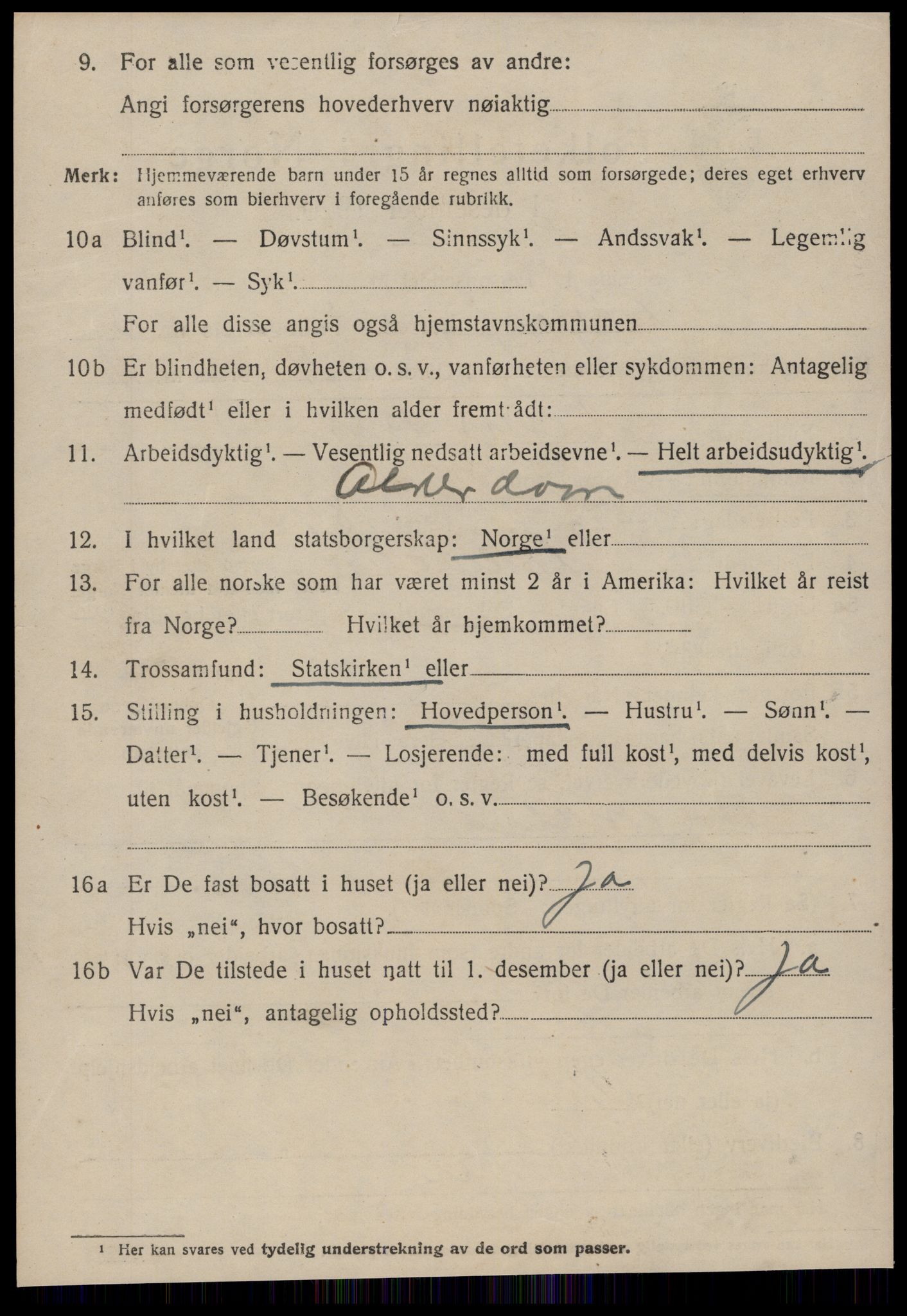 SAT, 1920 census for Sør-Frøya, 1920, p. 4378