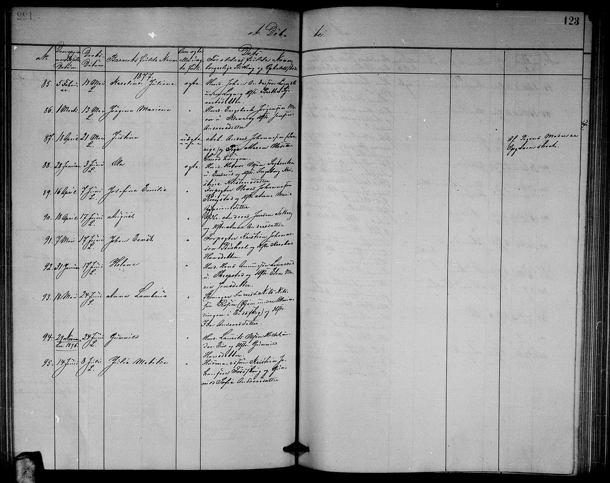 Høland prestekontor Kirkebøker, AV/SAO-A-10346a/G/Ga/L0006: Parish register (copy) no. I 6, 1869-1879, p. 123