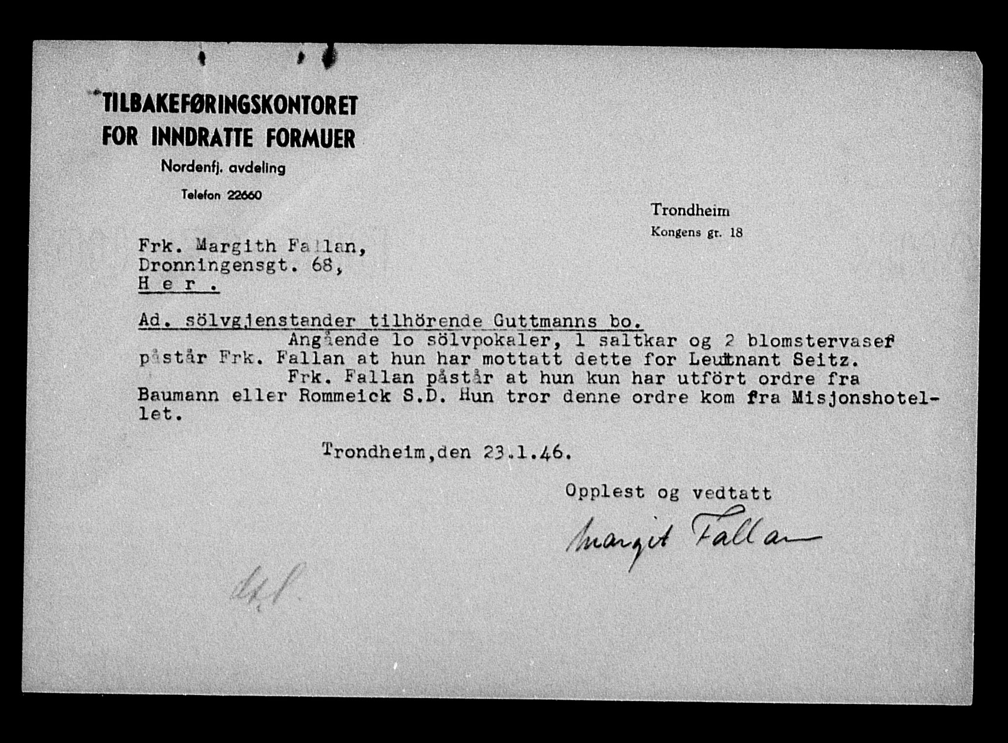 Justisdepartementet, Tilbakeføringskontoret for inndratte formuer, AV/RA-S-1564/H/Hc/Hca/L0896: --, 1945-1947, p. 82
