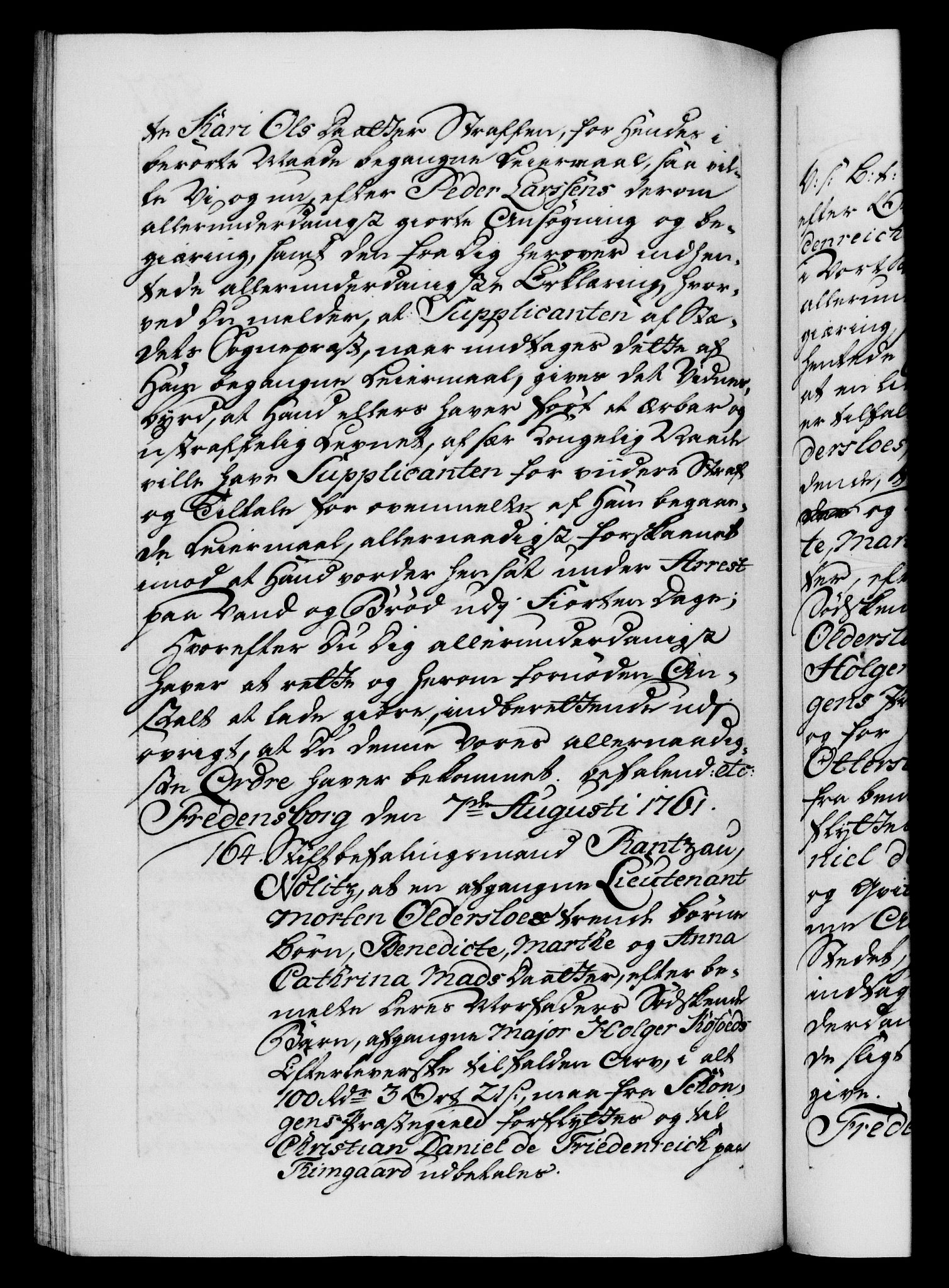 Danske Kanselli 1572-1799, AV/RA-EA-3023/F/Fc/Fca/Fcab/L0036: Norske tegnelser, 1757-1761, p. 877b