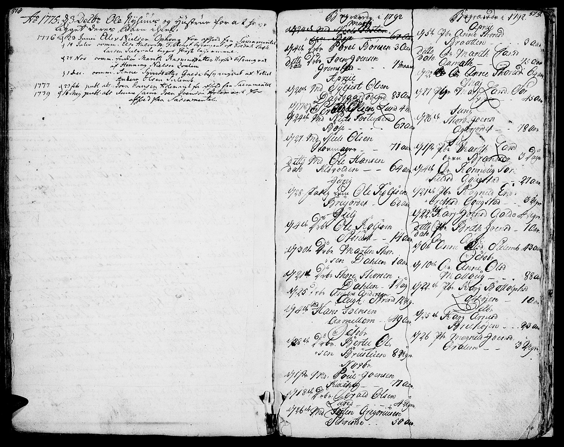 Lom prestekontor, SAH/PREST-070/K/L0002: Parish register (official) no. 2, 1749-1801, p. 518-519