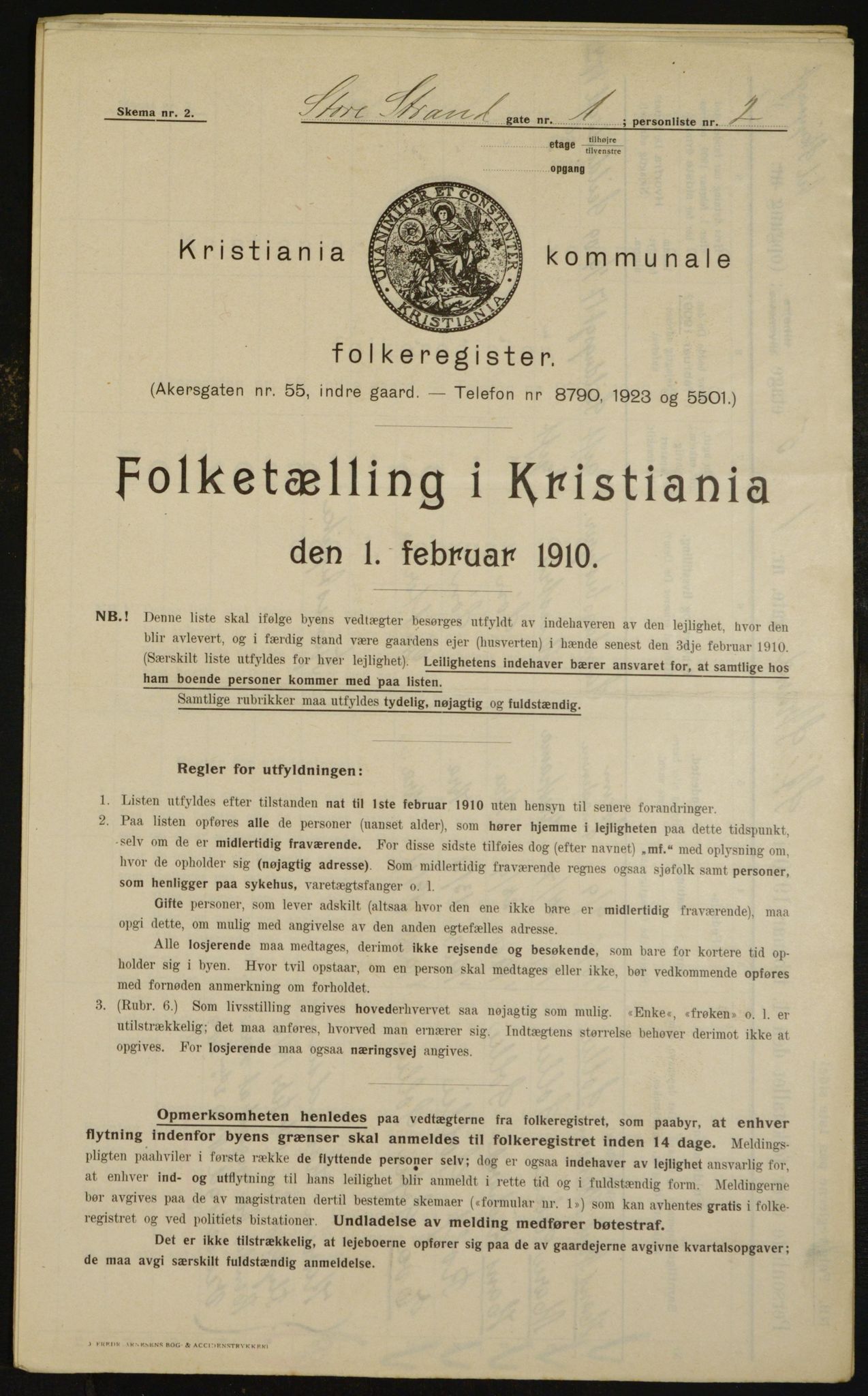 OBA, Municipal Census 1910 for Kristiania, 1910, p. 97705