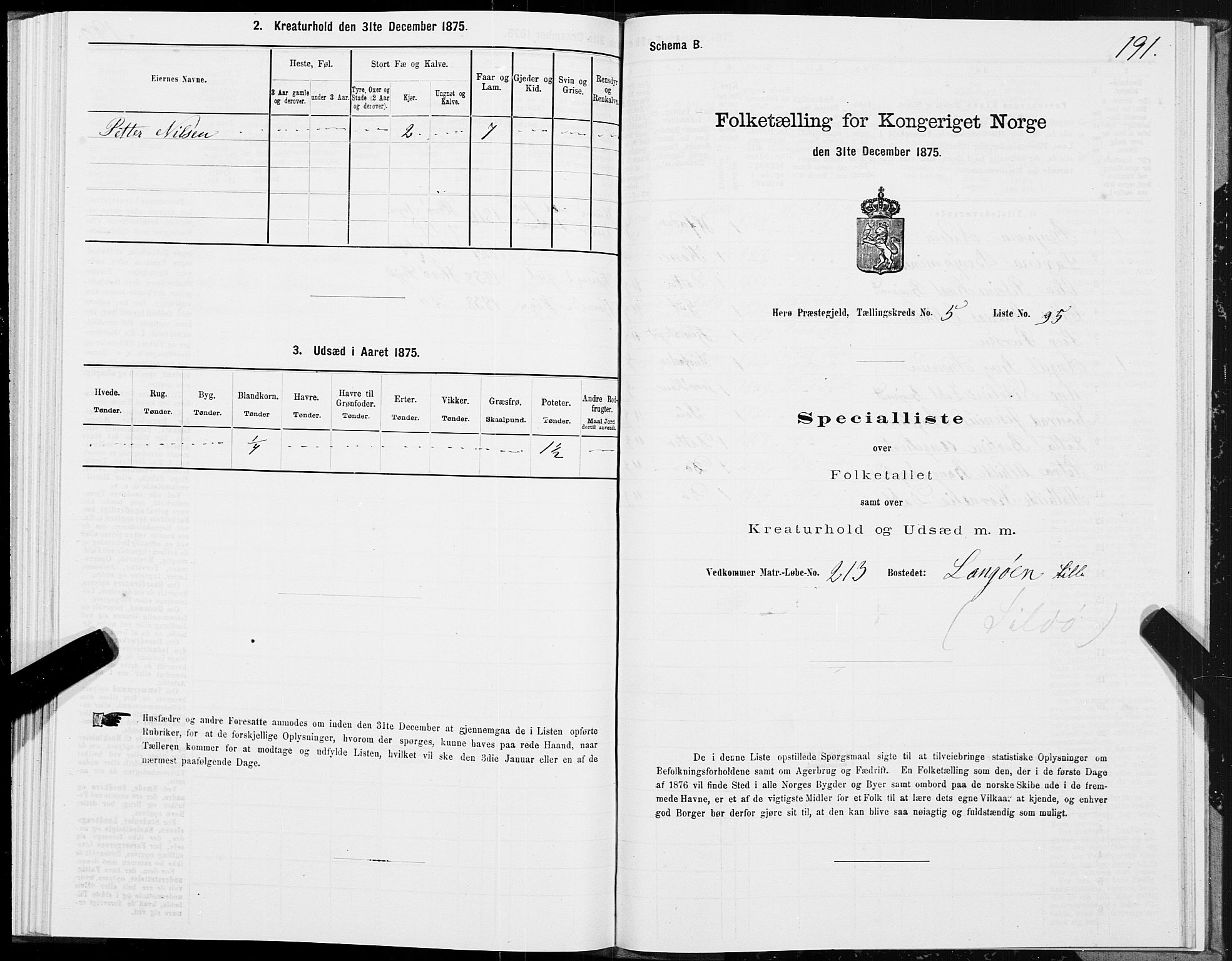 SAT, 1875 census for 1818P Herøy, 1875, p. 4191