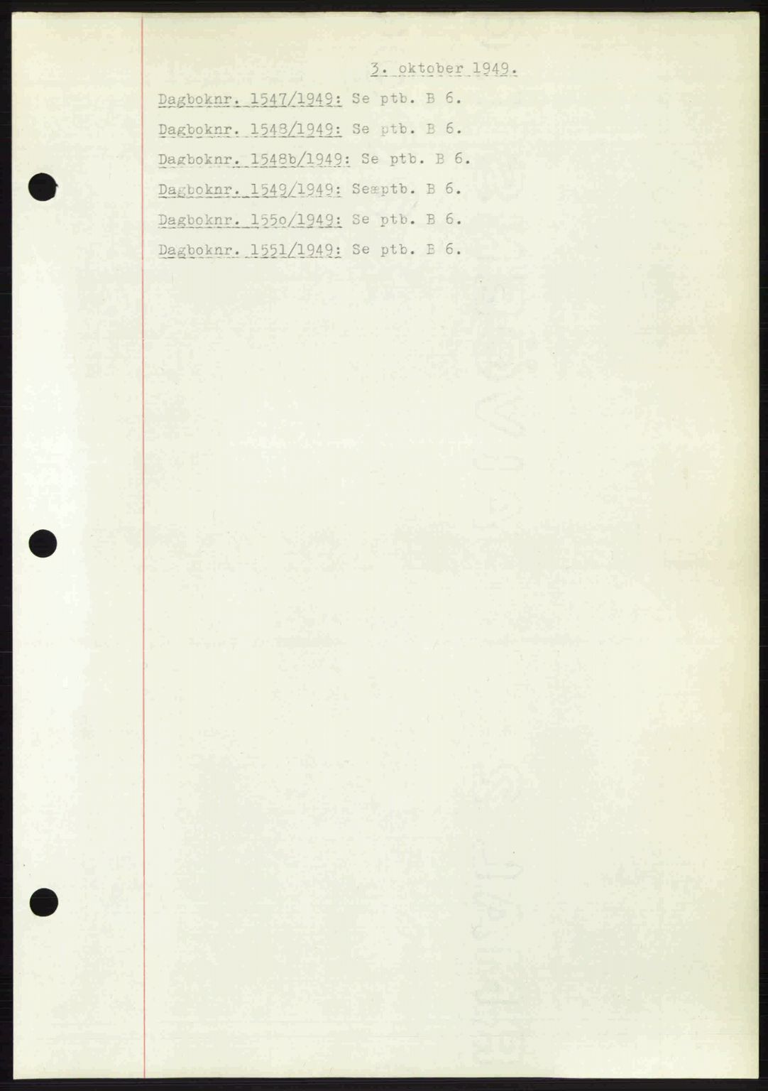 Nedenes sorenskriveri, AV/SAK-1221-0006/G/Gb/Gba/L0061: Mortgage book no. A13, 1949-1949, Diary no: : 1547/1949