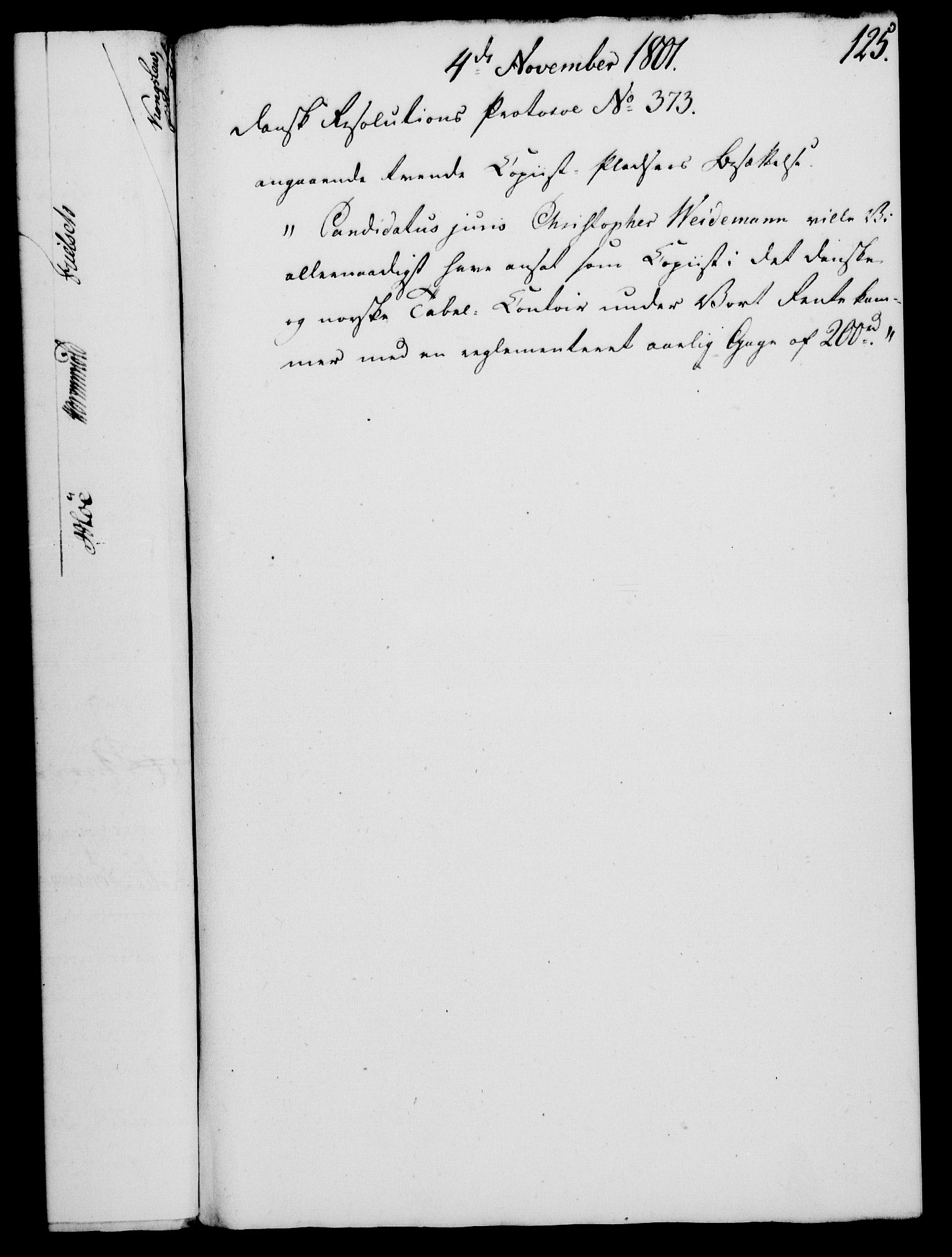 Rentekammeret, Kammerkanselliet, RA/EA-3111/G/Gf/Gfa/L0083: Norsk relasjons- og resolusjonsprotokoll (merket RK 52.83), 1801, p. 705