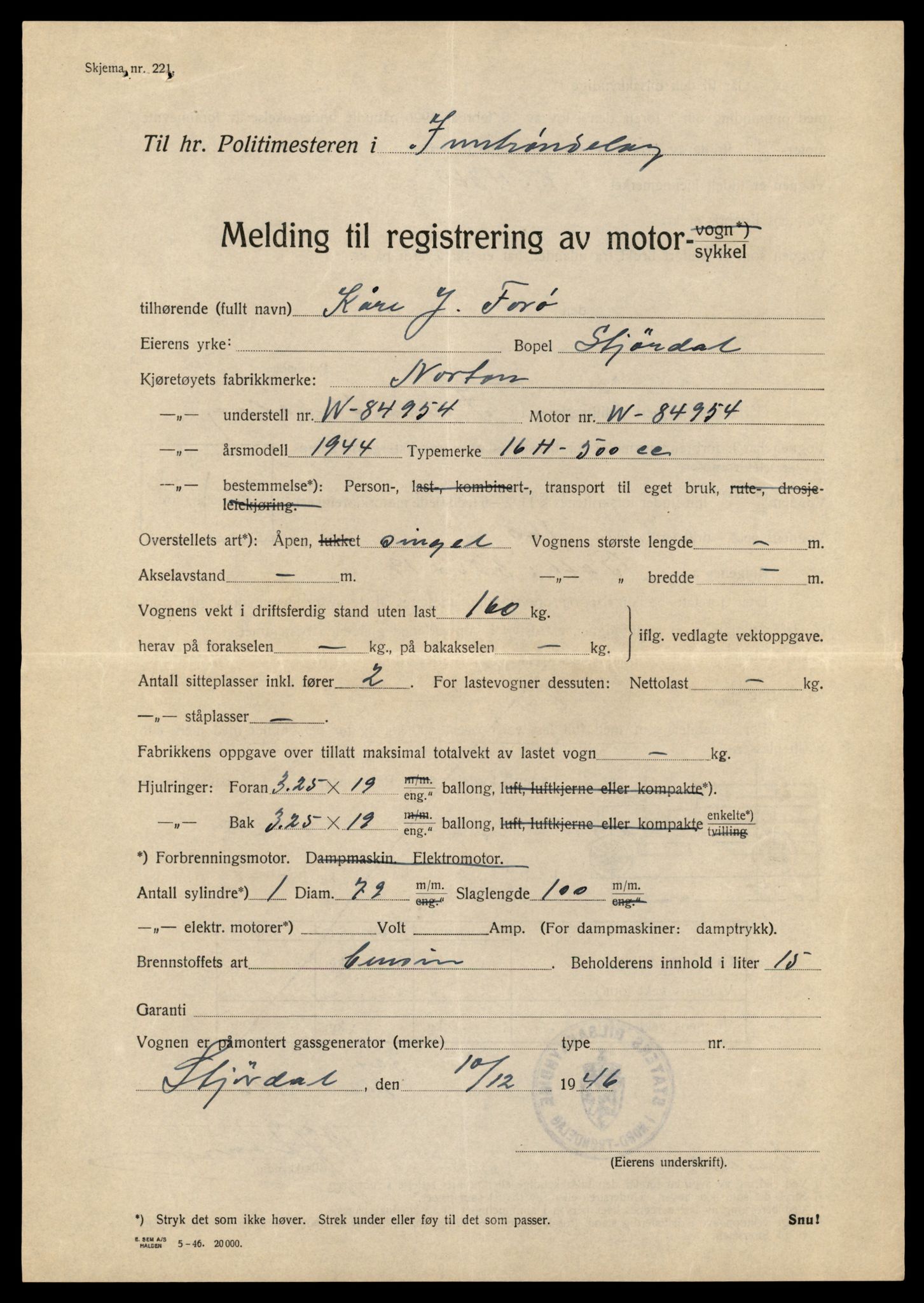 Møre og Romsdal vegkontor - Ålesund trafikkstasjon, AV/SAT-A-4099/F/Fe/L0039: Registreringskort for kjøretøy T 13361 - T 13530, 1927-1998, p. 1209
