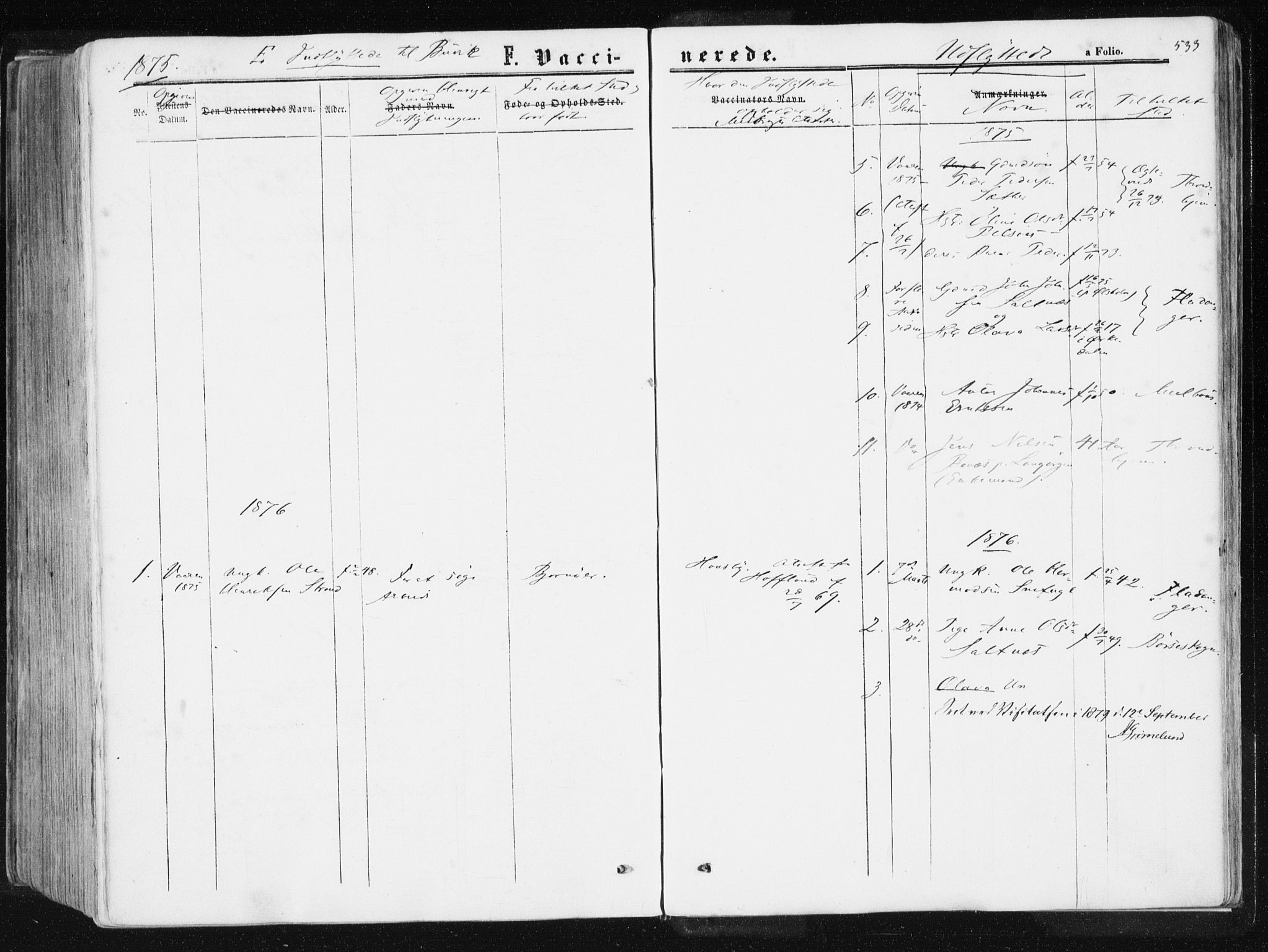 Ministerialprotokoller, klokkerbøker og fødselsregistre - Sør-Trøndelag, SAT/A-1456/612/L0377: Parish register (official) no. 612A09, 1859-1877, p. 533