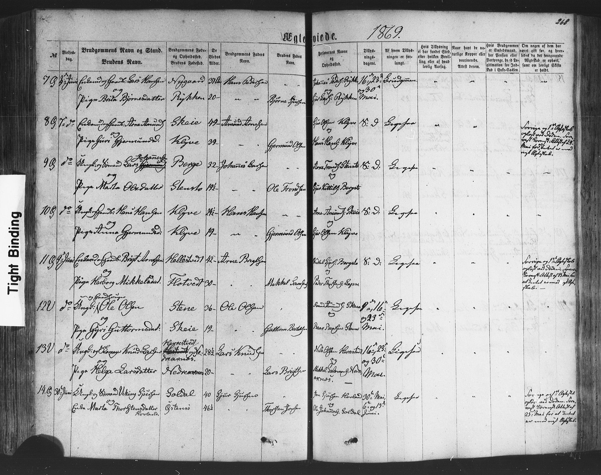 Kvam sokneprestembete, AV/SAB-A-76201/H/Haa: Parish register (official) no. A 9, 1864-1879, p. 268