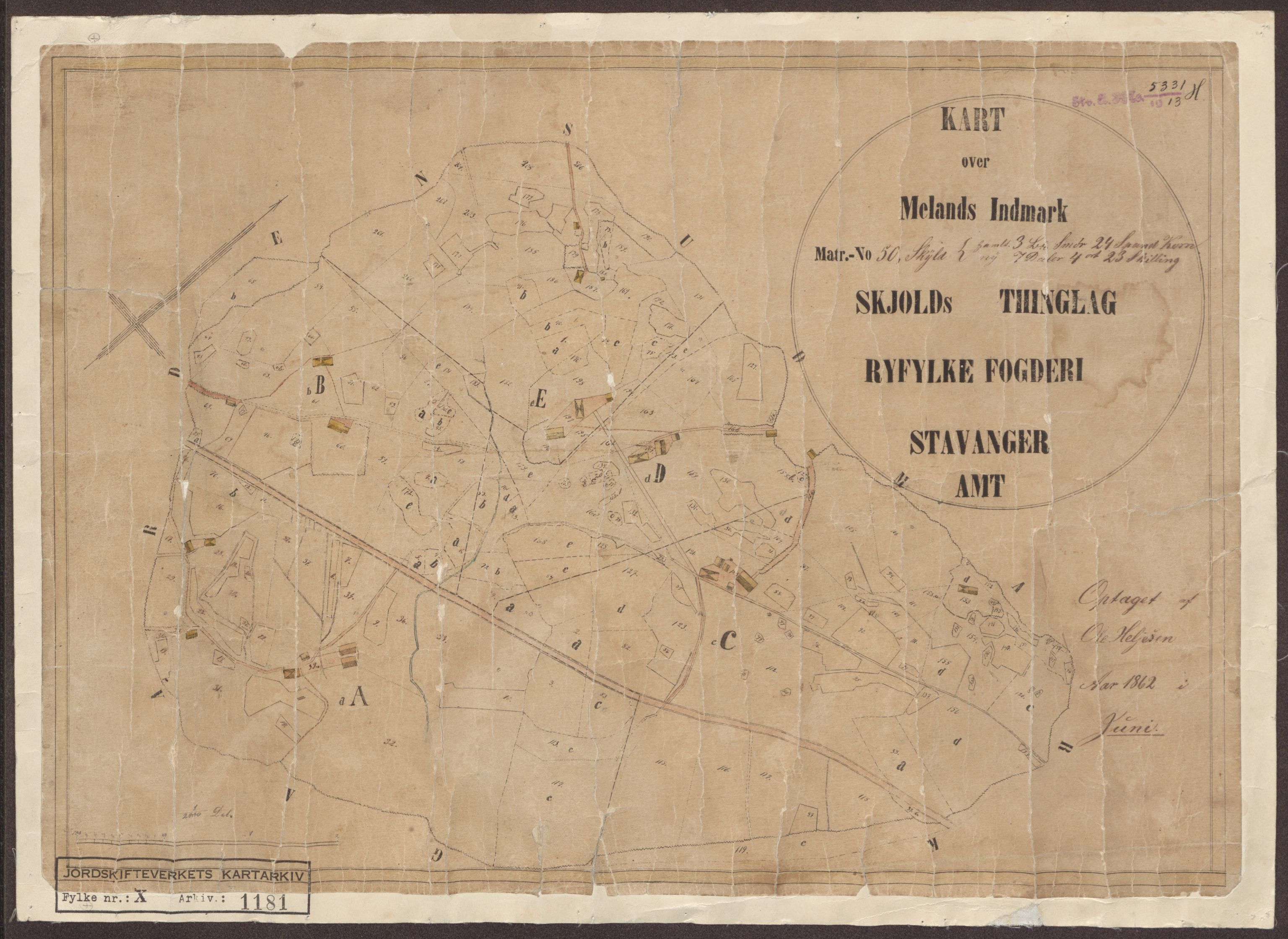 Jordskifteverkets kartarkiv, AV/RA-S-3929/T, 1859-1988, p. 1444