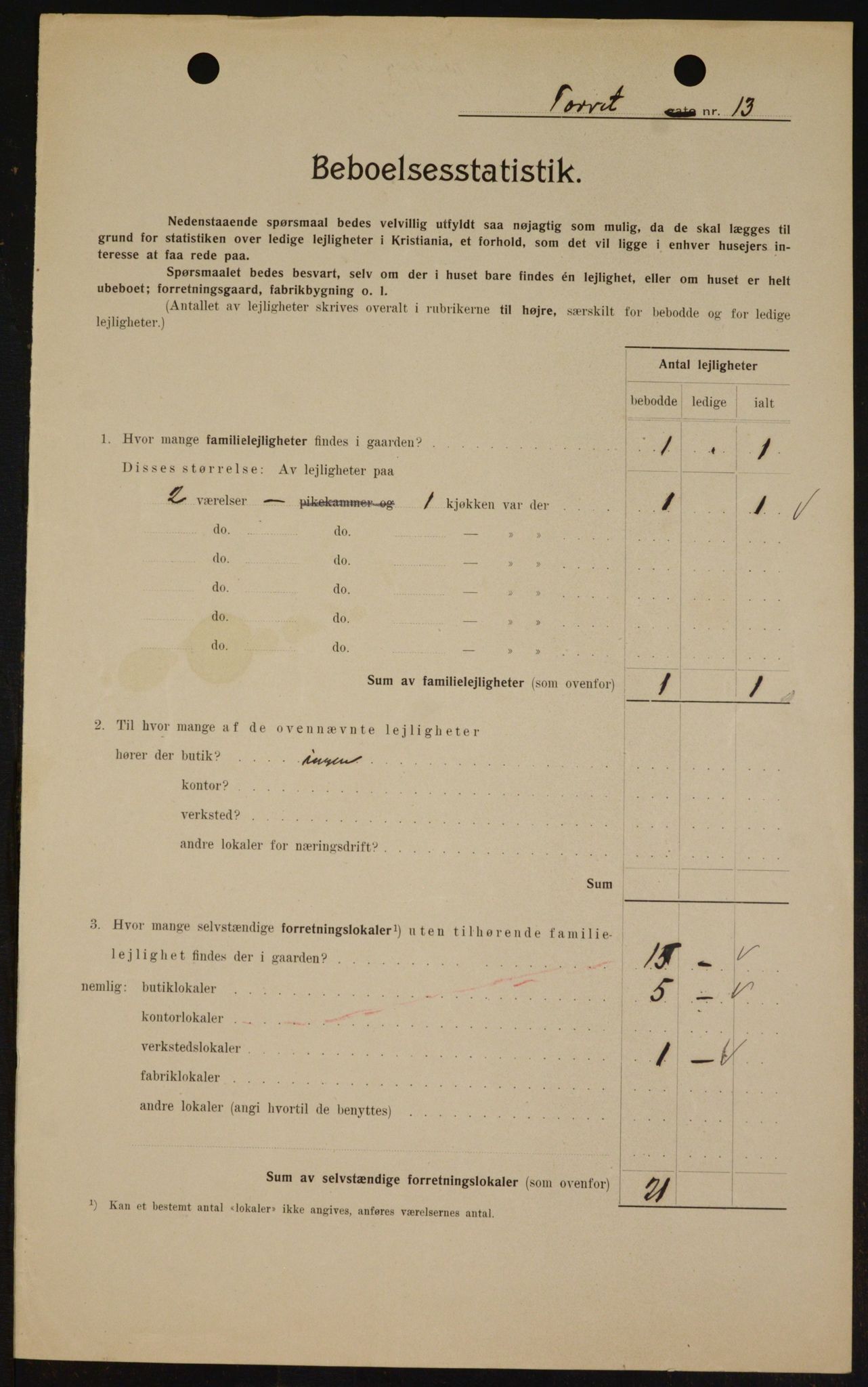 OBA, Municipal Census 1909 for Kristiania, 1909, p. 93768