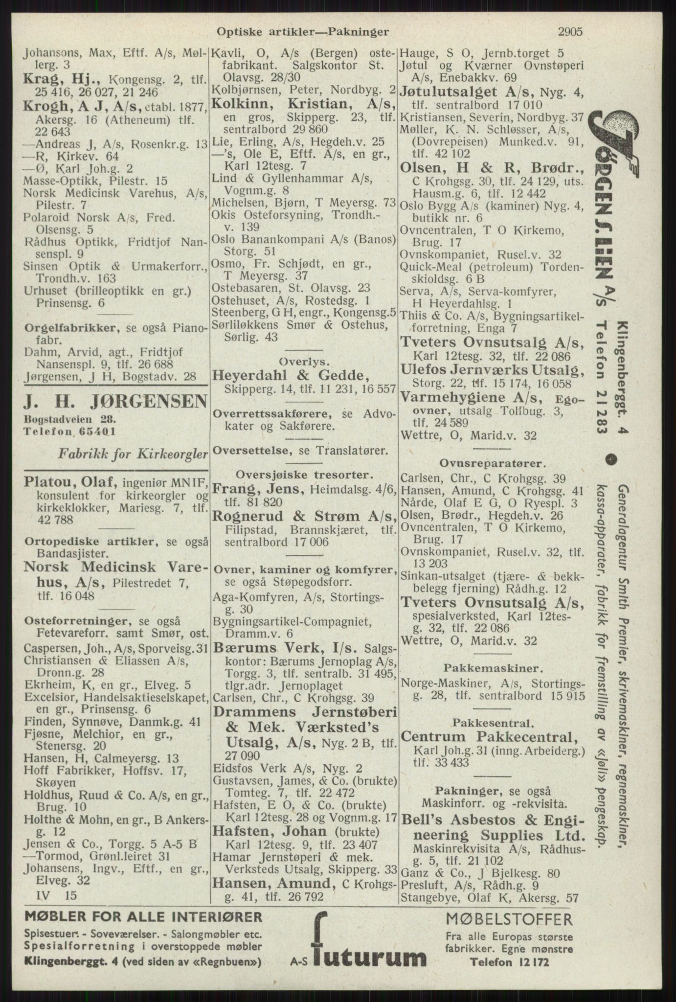 Kristiania/Oslo adressebok, PUBL/-, 1941, p. 2905