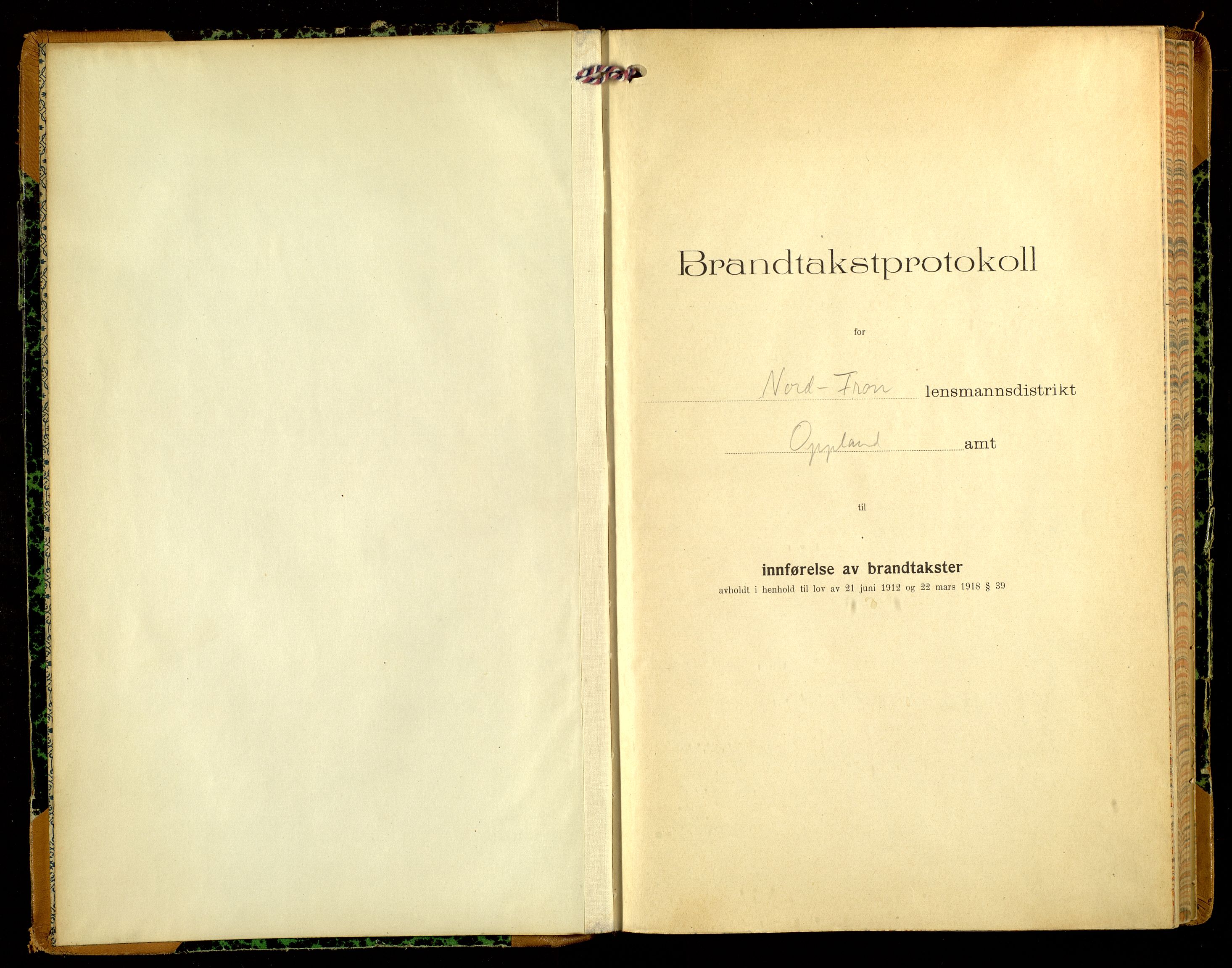 Norges Brannkasse, Nord-Fron, AV/SAH-NBRANF-035/F/L0004: Branntakstprotokoll, 1920-1936