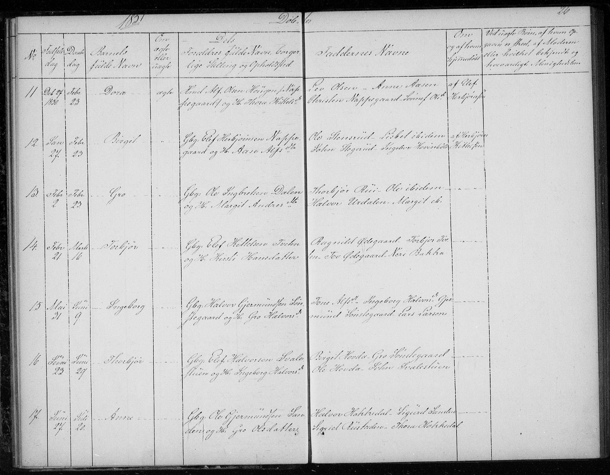 Gransherad kirkebøker, AV/SAKO-A-267/F/Fb/L0003: Parish register (official) no. II 3, 1844-1859, p. 26