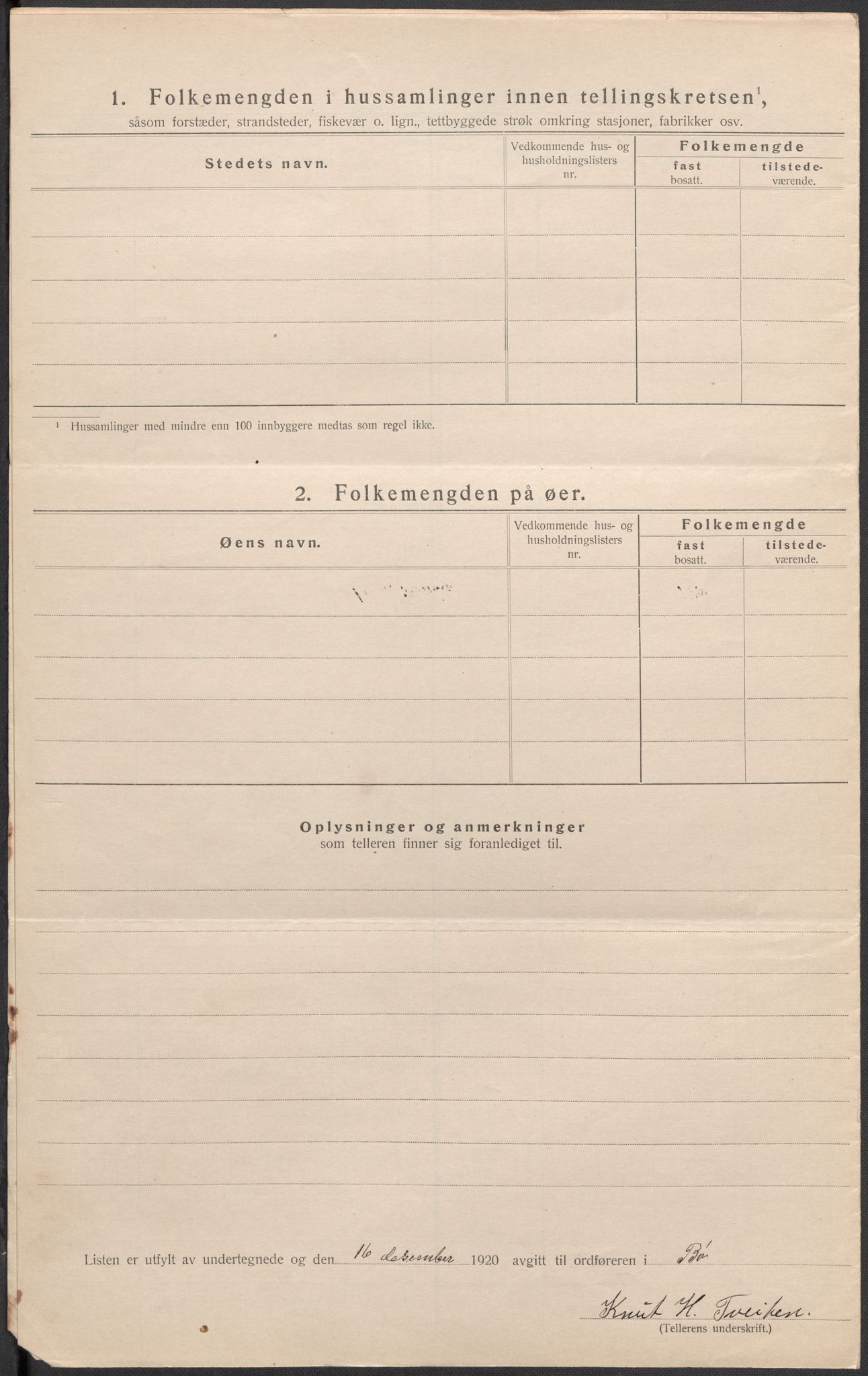 SAKO, 1920 census for Bø (Telemark), 1920, p. 31