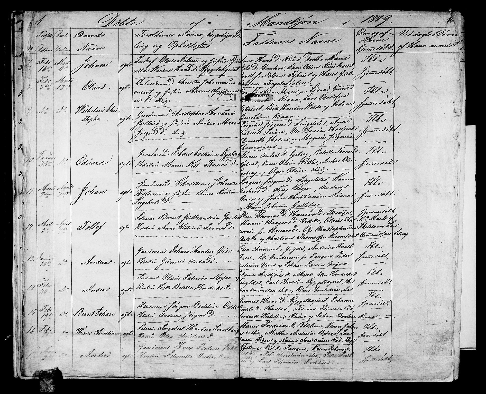 Sande Kirkebøker, AV/SAKO-A-53/G/Ga/L0002: Parish register (copy) no. 2, 1847-1863, p. 10