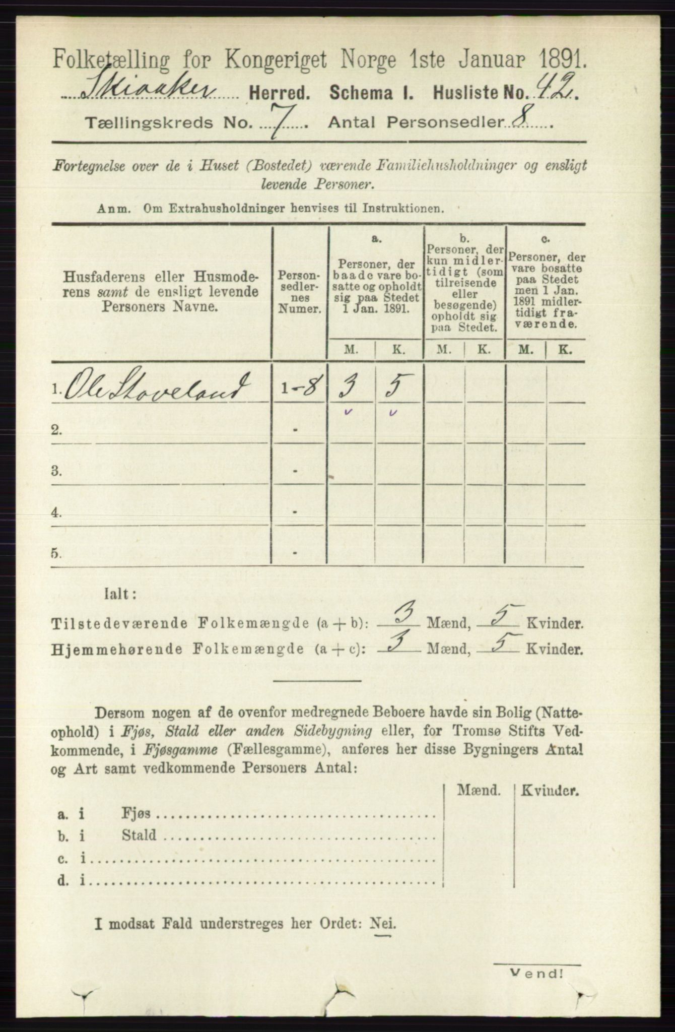 RA, 1891 census for 0513 Skjåk, 1891, p. 2283