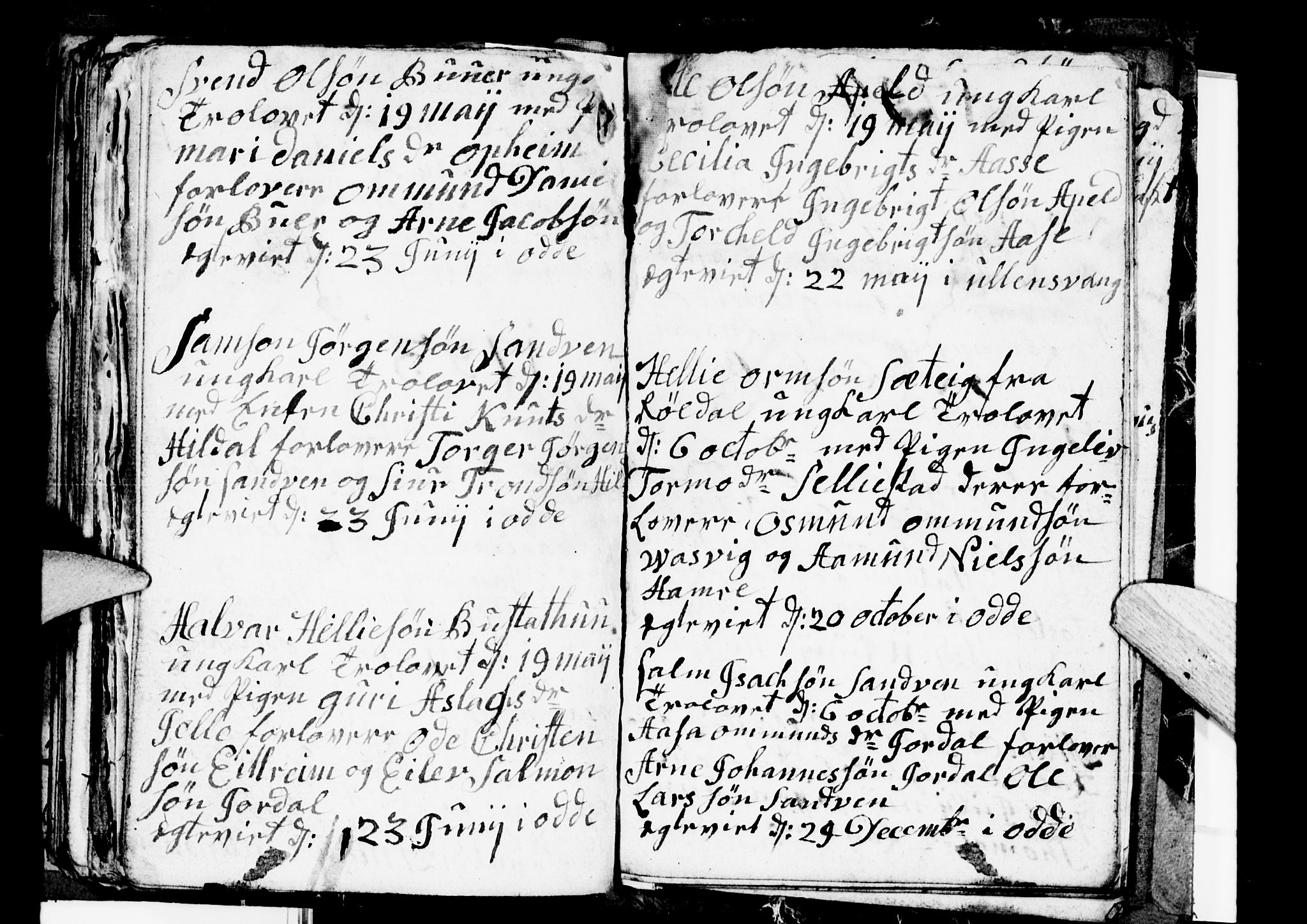 Odda Sokneprestembete, AV/SAB-A-77201/H/Hab: Parish register (copy) no. A 3, 1792-1797, p. 98