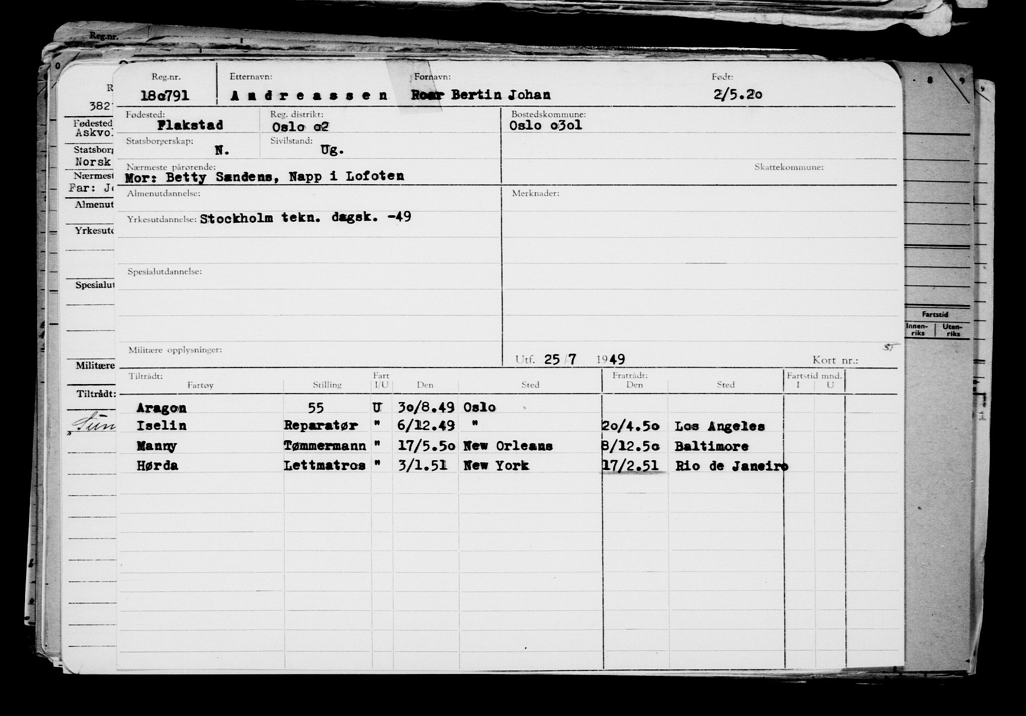 Direktoratet for sjømenn, AV/RA-S-3545/G/Gb/L0180: Hovedkort, 1920, p. 269