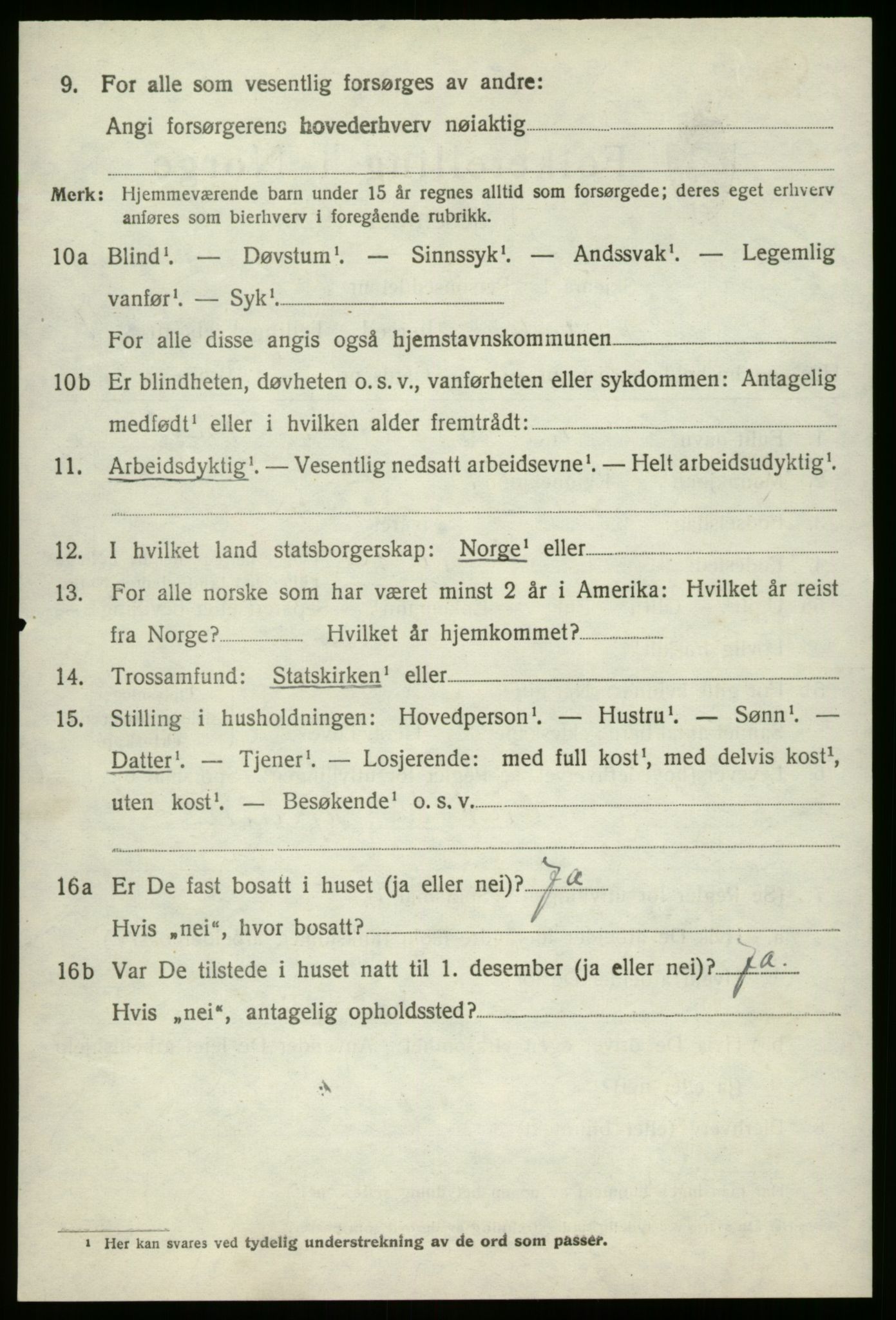 SAB, 1920 census for Innvik, 1920, p. 4534