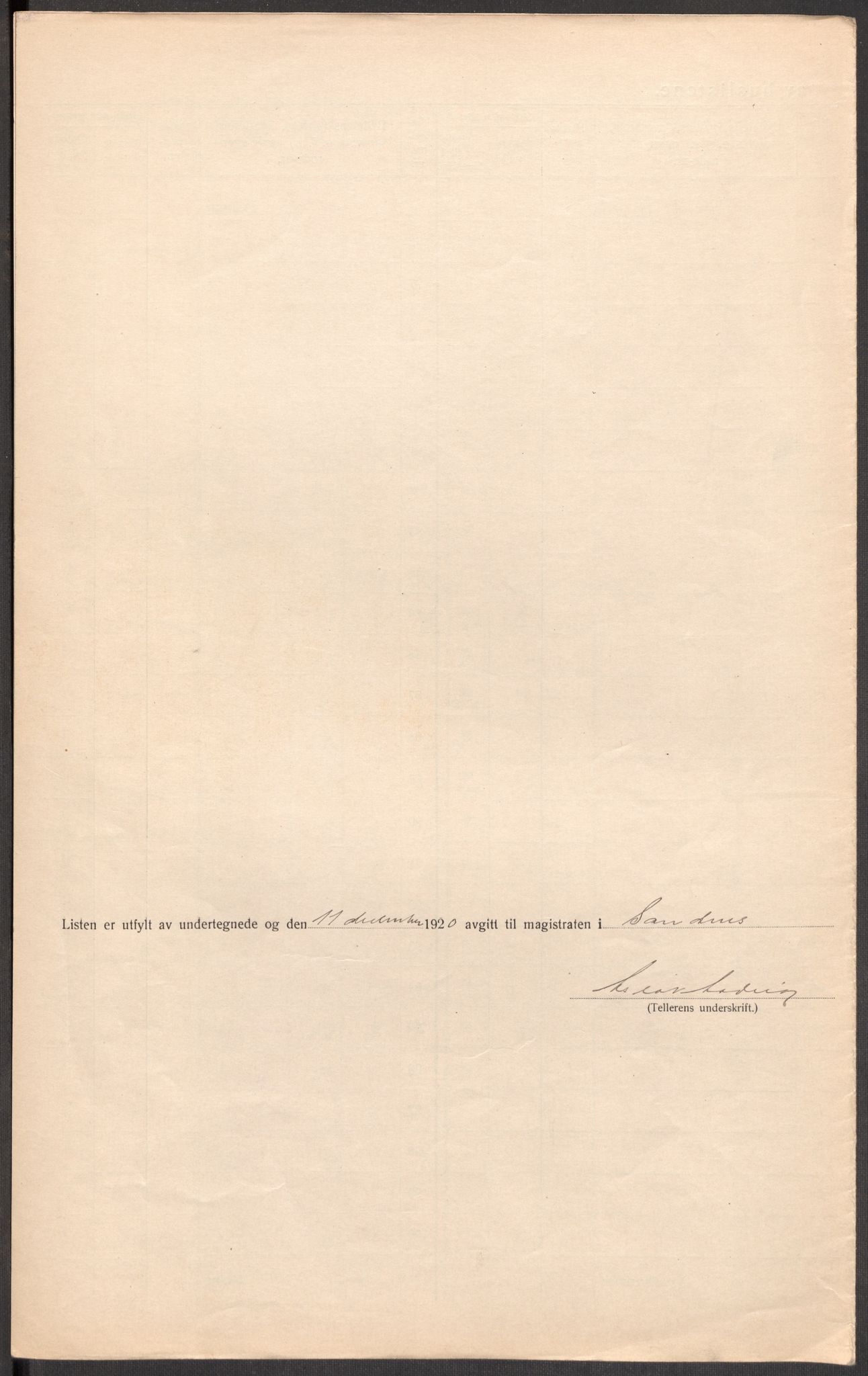 SAST, 1920 census for Sandnes, 1920, p. 38