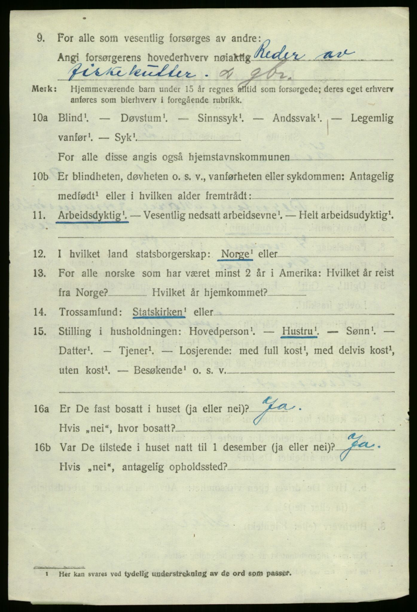 SAB, 1920 census for Kinn, 1920, p. 1804