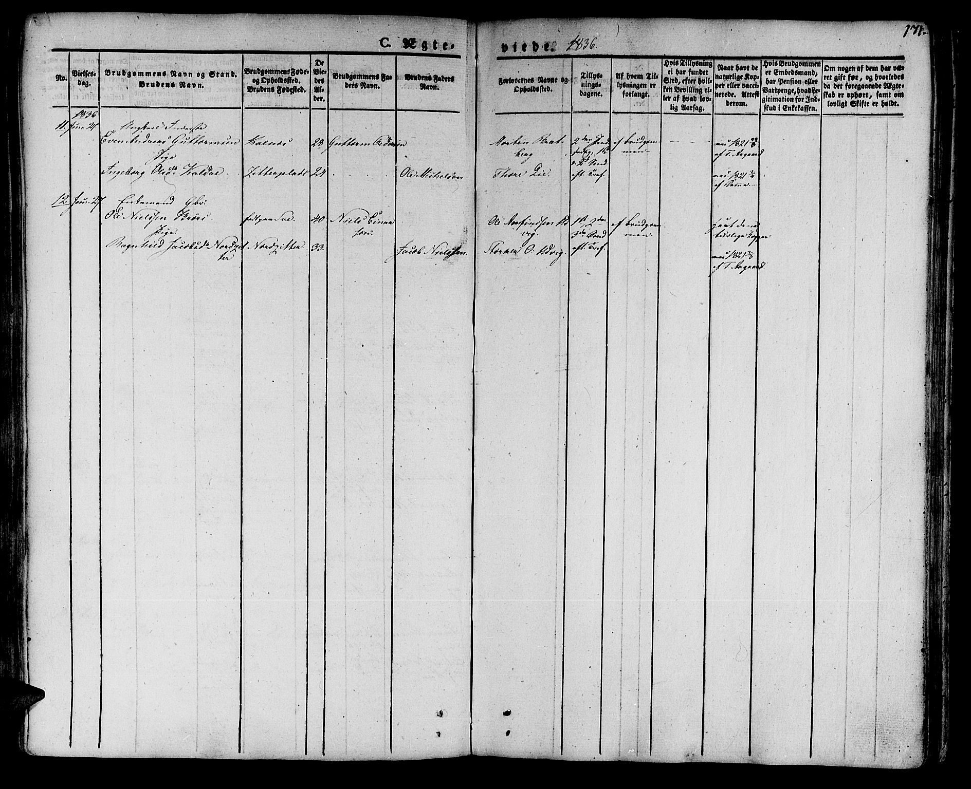 Ministerialprotokoller, klokkerbøker og fødselsregistre - Nord-Trøndelag, SAT/A-1458/741/L0390: Parish register (official) no. 741A04, 1822-1836, p. 171