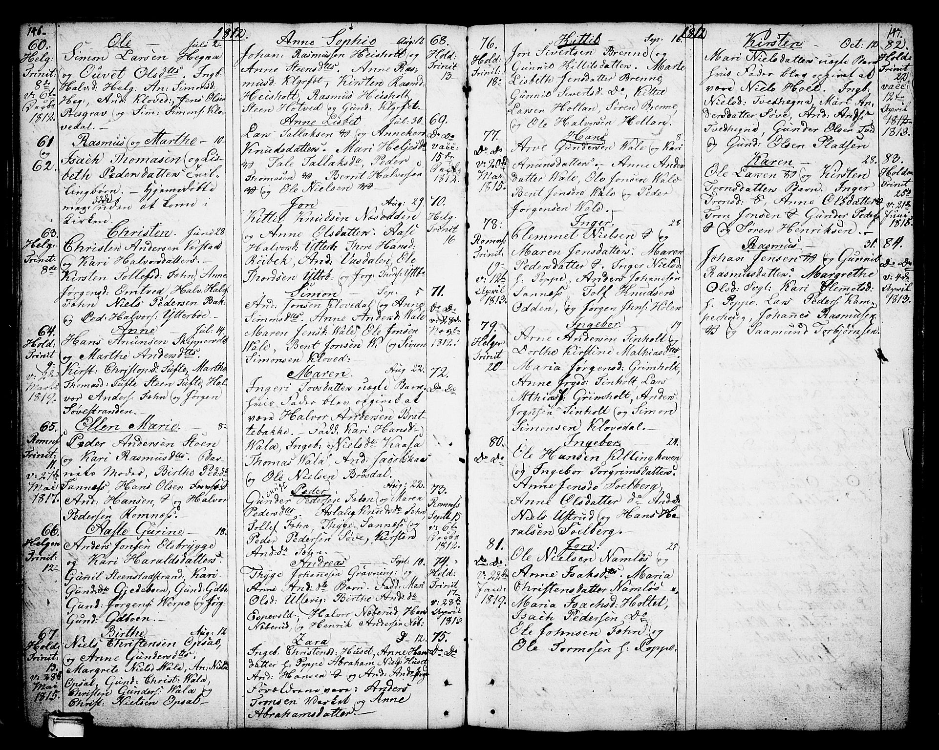 Holla kirkebøker, SAKO/A-272/F/Fa/L0002: Parish register (official) no. 2, 1779-1814, p. 146-147