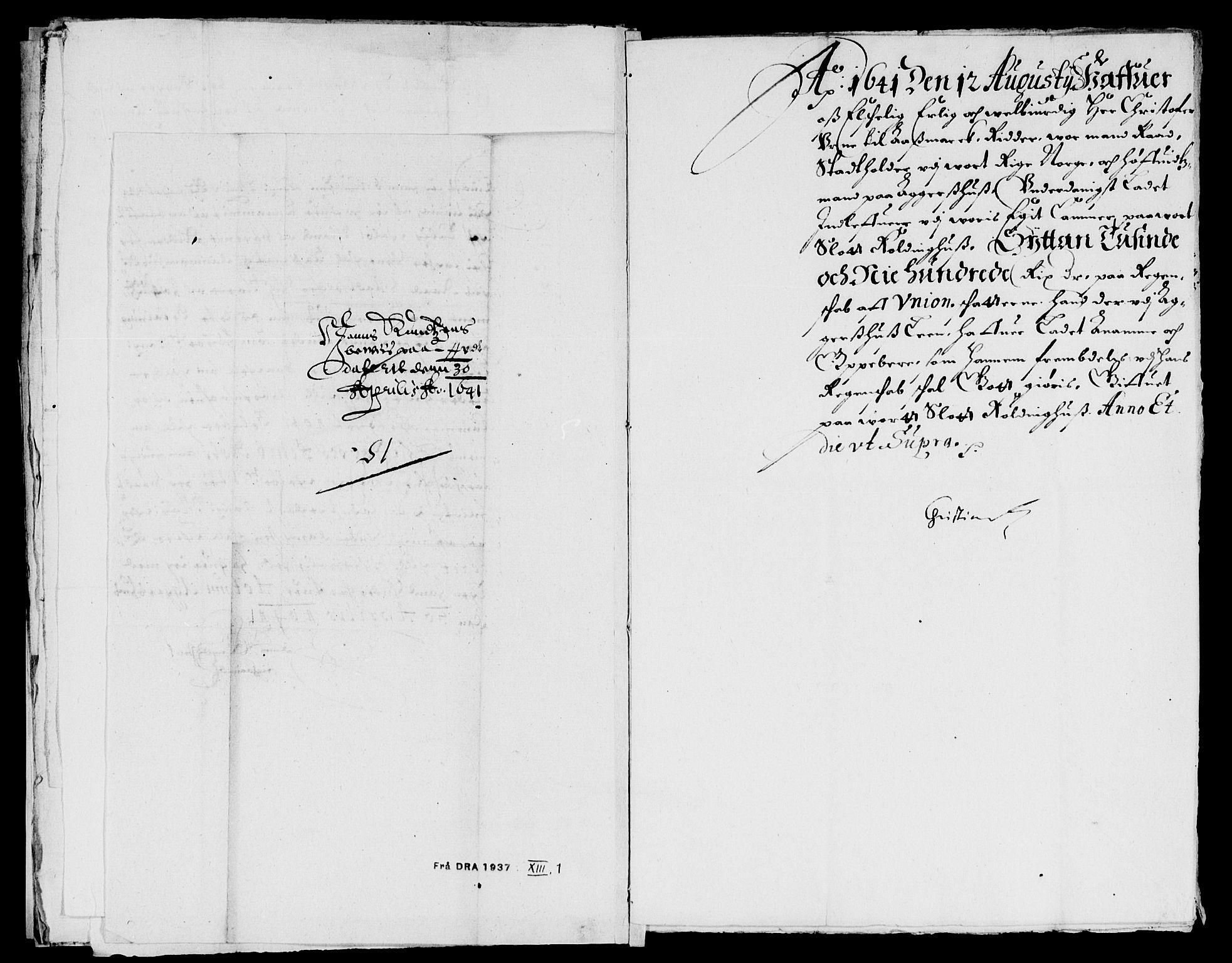 Rentekammeret inntil 1814, Reviderte regnskaper, Lensregnskaper, AV/RA-EA-5023/R/Rb/Rba/L0153: Akershus len, 1640-1641