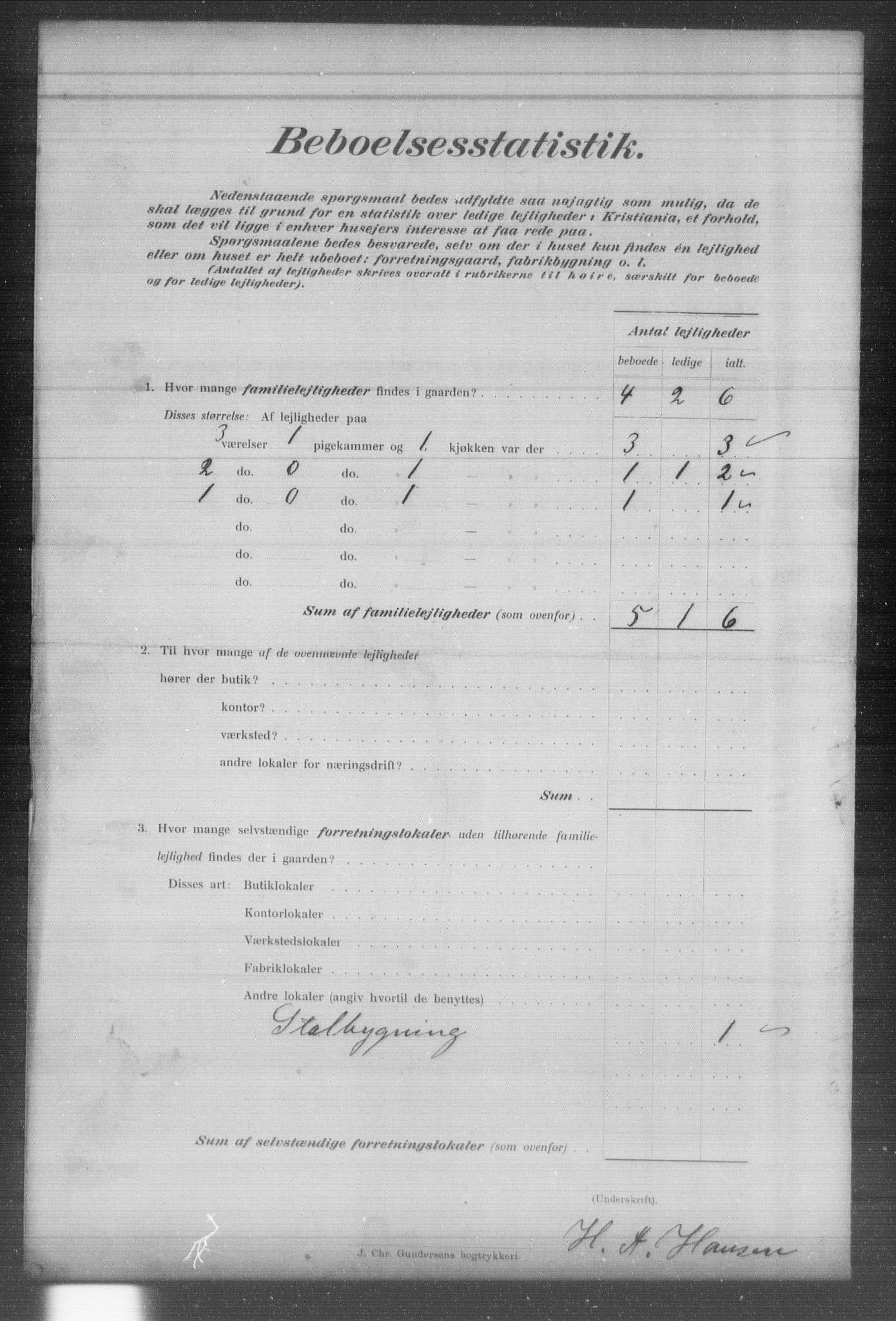 OBA, Municipal Census 1903 for Kristiania, 1903, p. 4851