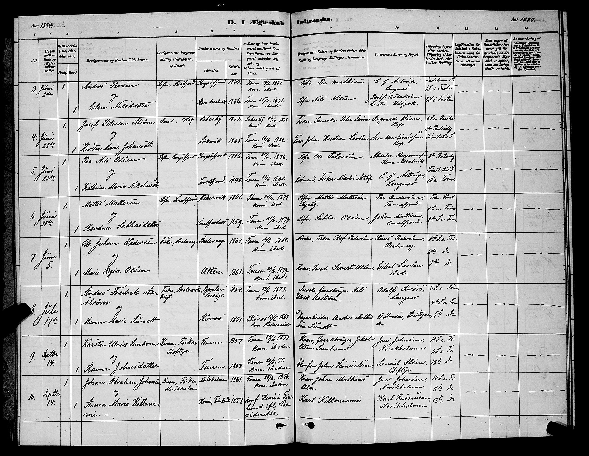 Tana sokneprestkontor, AV/SATØ-S-1334/H/Hb/L0003klokker: Parish register (copy) no. 3, 1878-1890