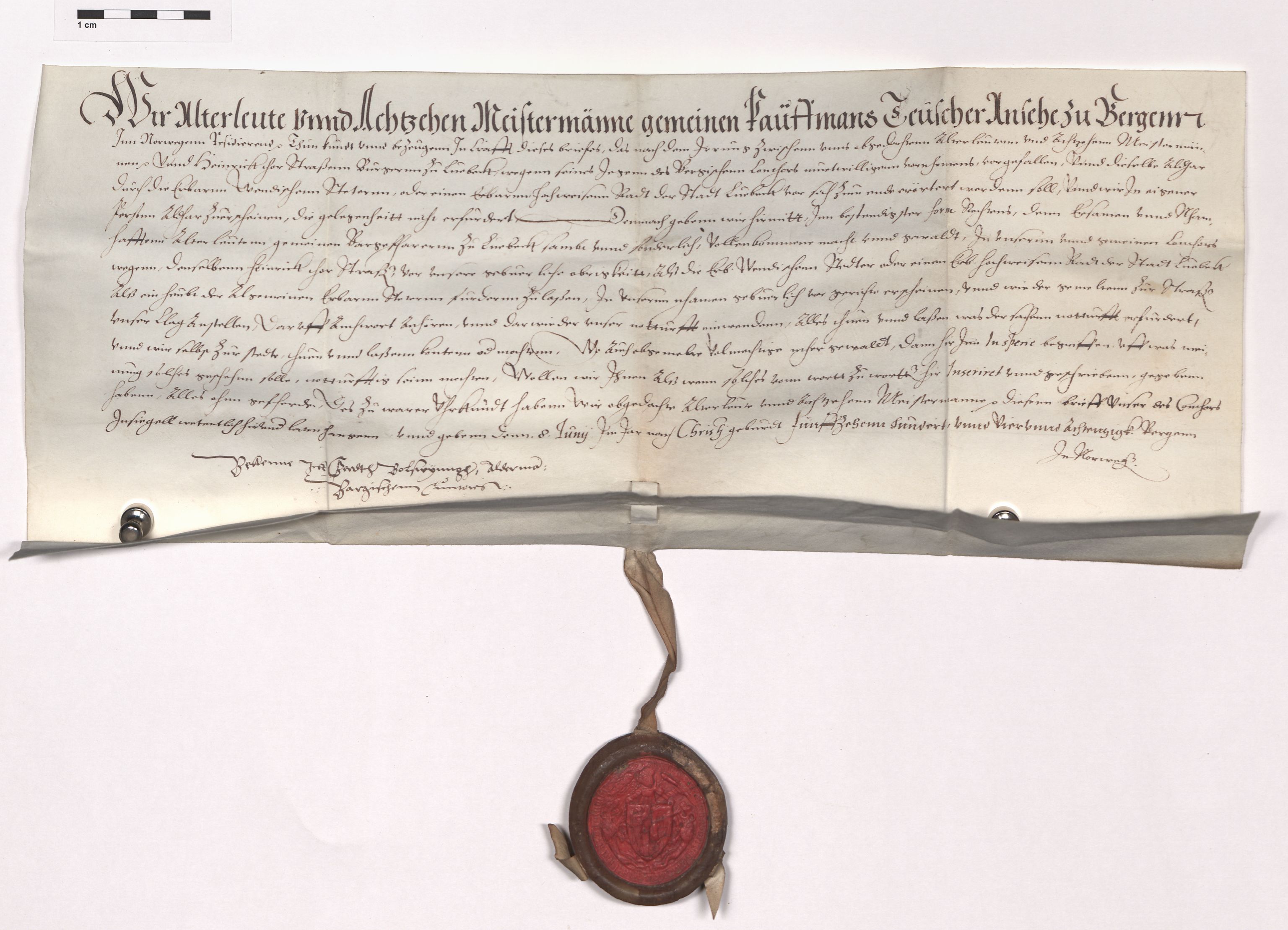 07.1 Urkunden, 3 Auswärtige Beziehungen (Externa), AHL/-/21: Norwegen (Norvagica); Kontor zu Bergen, 1247-1747, p. 1148
