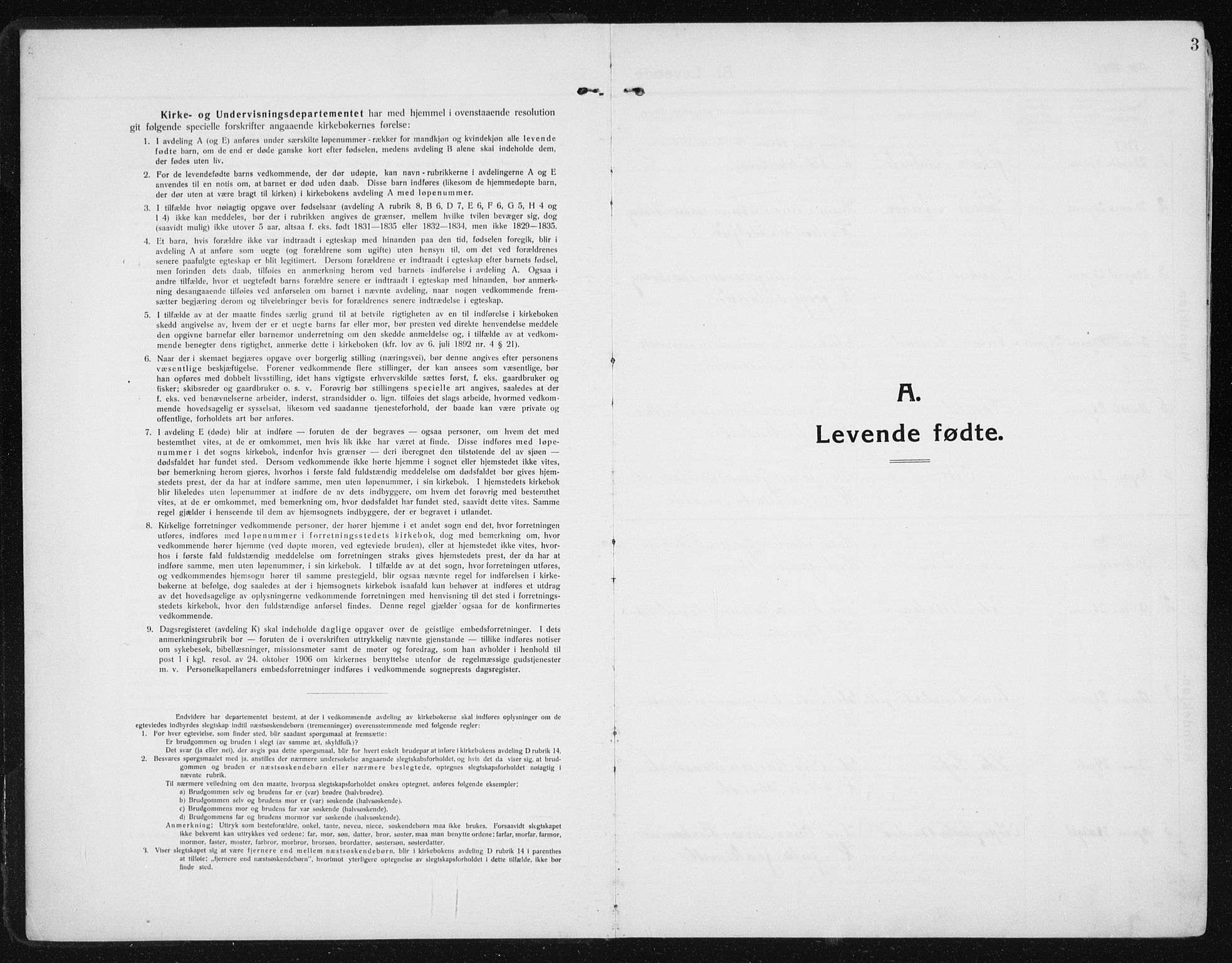 Ministerialprotokoller, klokkerbøker og fødselsregistre - Sør-Trøndelag, SAT/A-1456/641/L0599: Parish register (copy) no. 641C03, 1910-1938, p. 3
