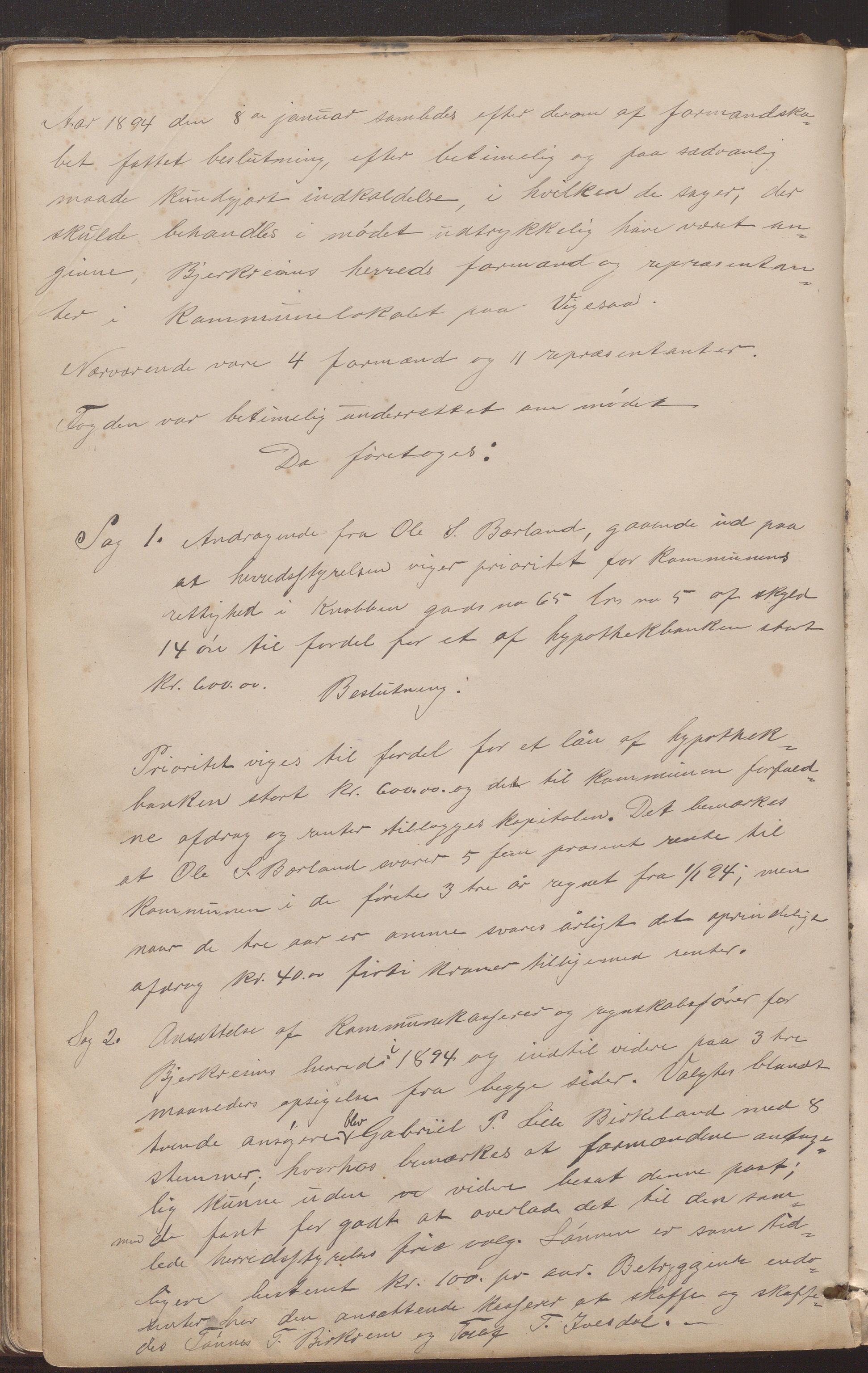 Bjerkreim kommune - Formannskapet/Sentraladministrasjonen, IKAR/K-101531/A/Aa/L0002: Møtebok, 1884-1903, p. 94b