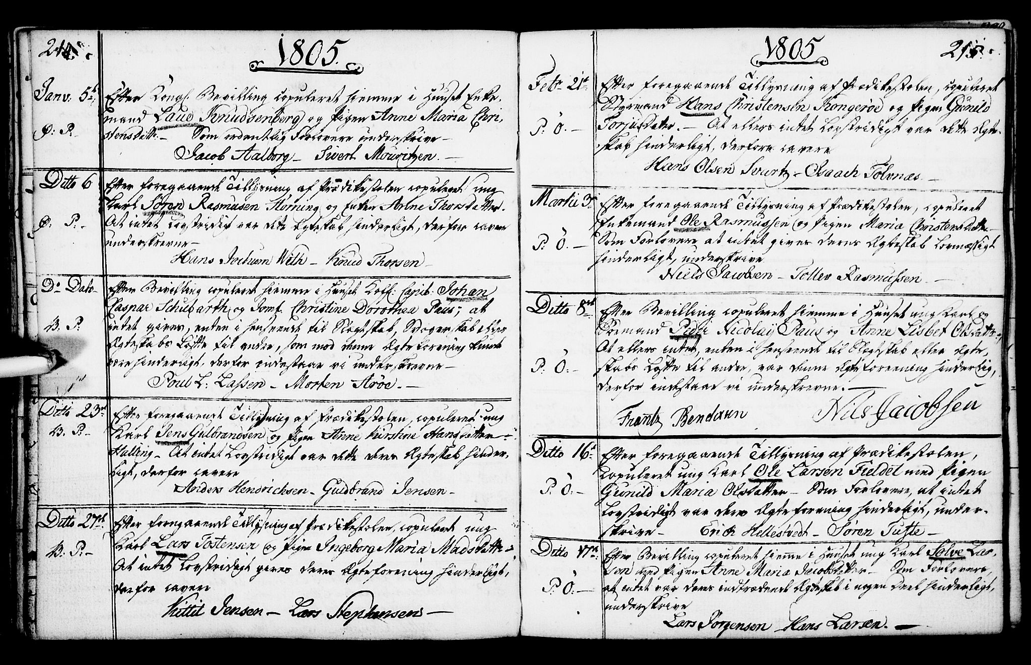 Porsgrunn kirkebøker , SAKO/A-104/F/Fa/L0003: Parish register (official) no. 3, 1764-1814, p. 214-215