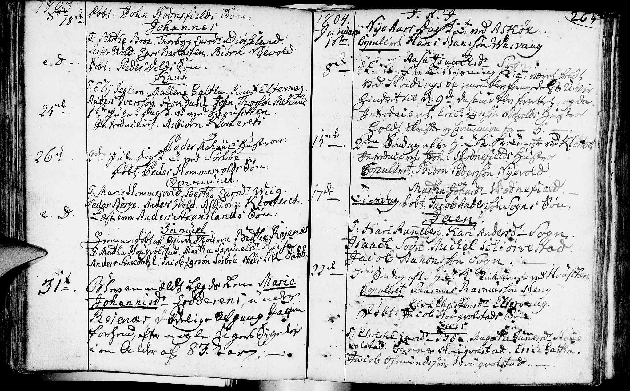 Rennesøy sokneprestkontor, SAST/A -101827/H/Ha/Haa/L0003: Parish register (official) no. A 3, 1772-1815, p. 264