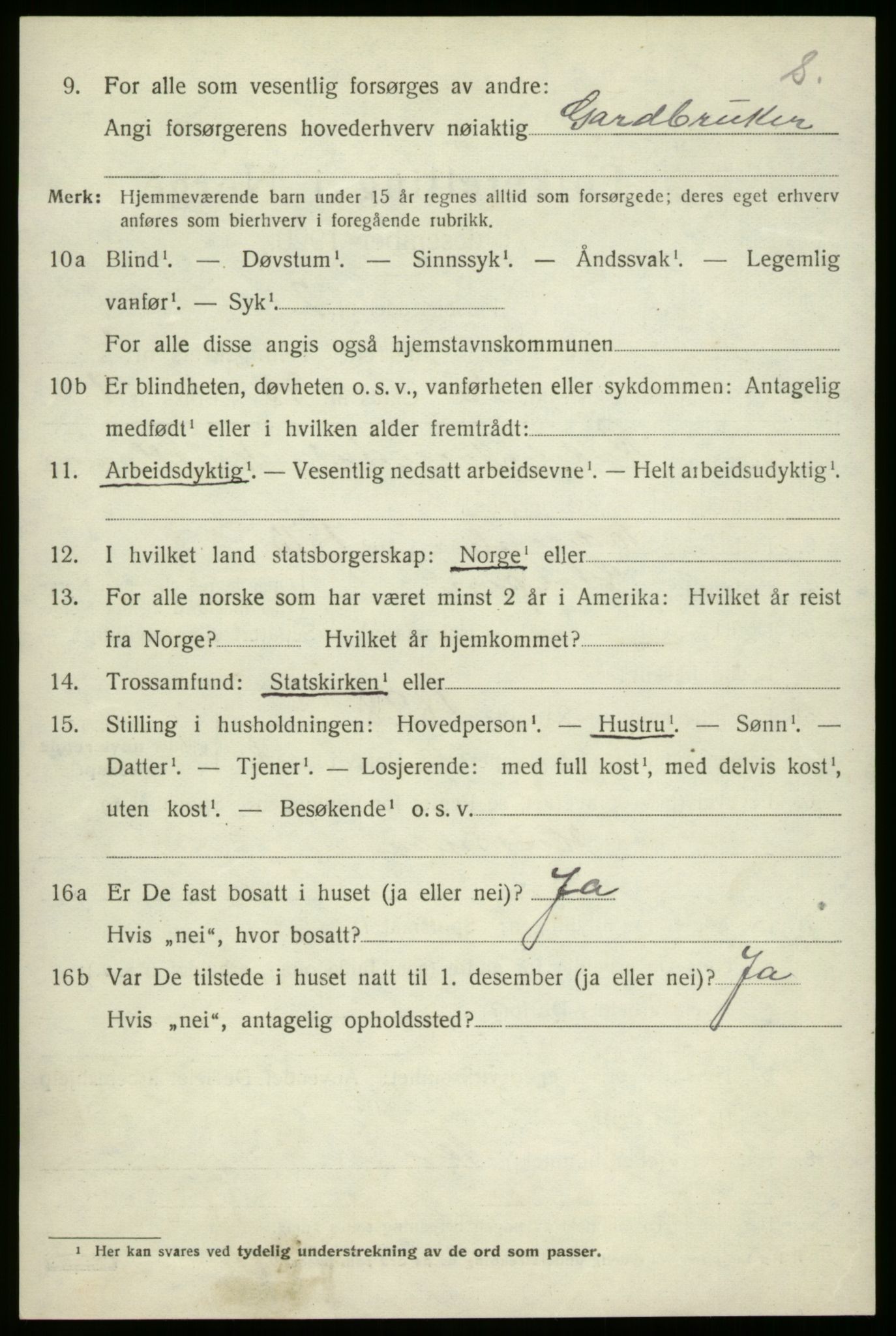 SAB, 1920 census for Innvik, 1920, p. 4090