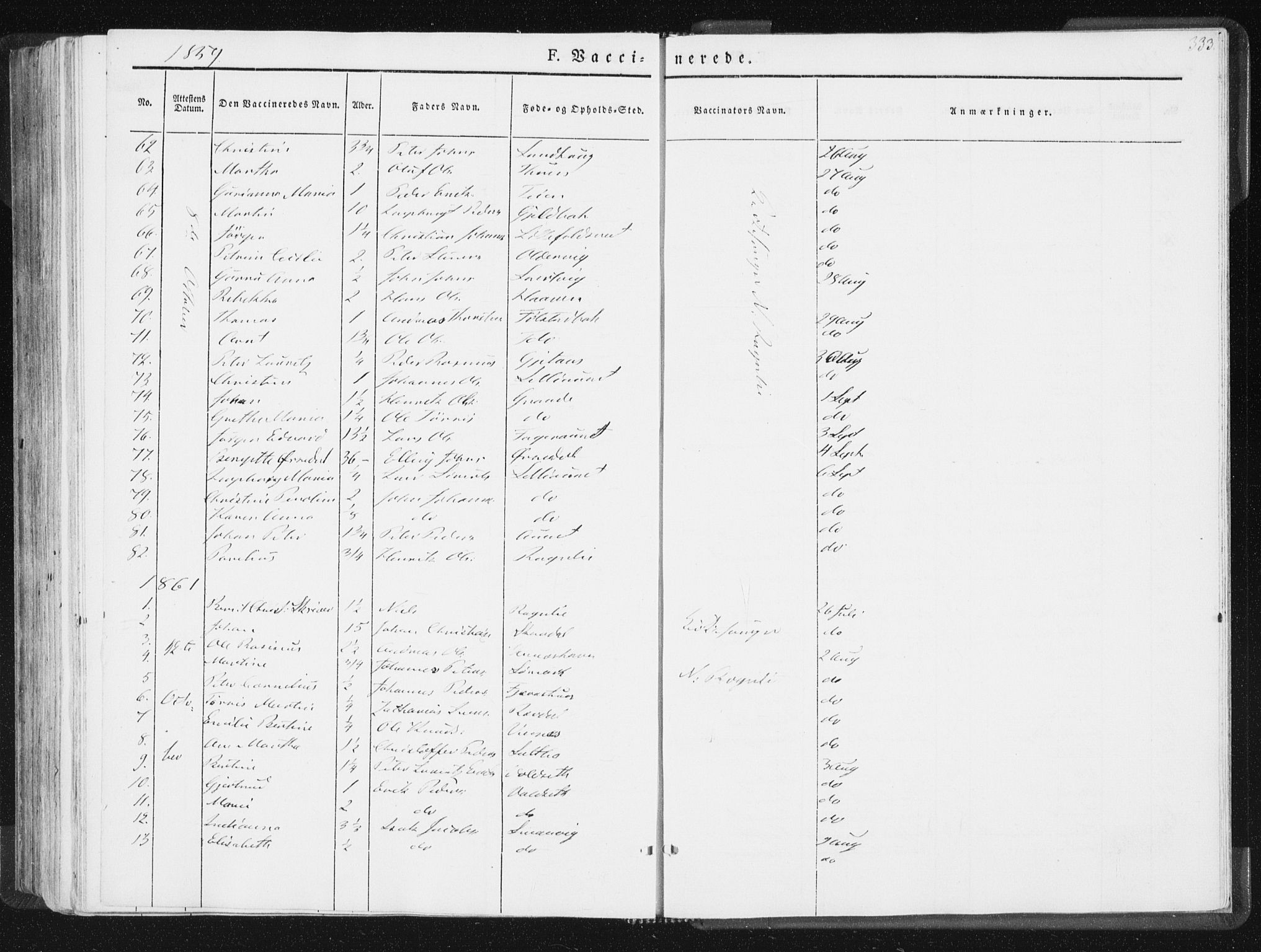 Ministerialprotokoller, klokkerbøker og fødselsregistre - Nord-Trøndelag, AV/SAT-A-1458/744/L0418: Parish register (official) no. 744A02, 1843-1866, p. 333