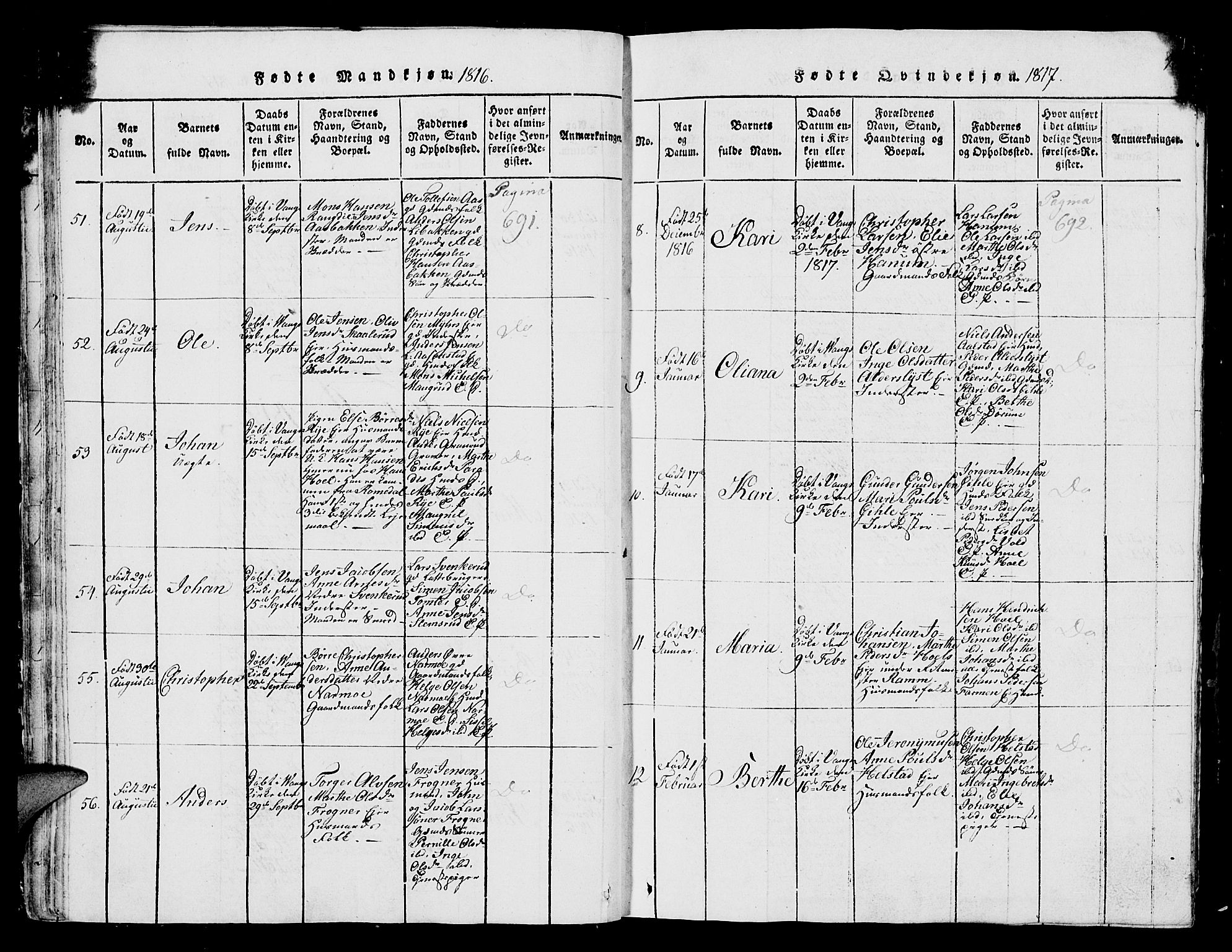 Vang prestekontor, Hedmark, AV/SAH-PREST-008/H/Ha/Hab/L0004: Parish register (copy) no. 4, 1813-1827, p. 47-48